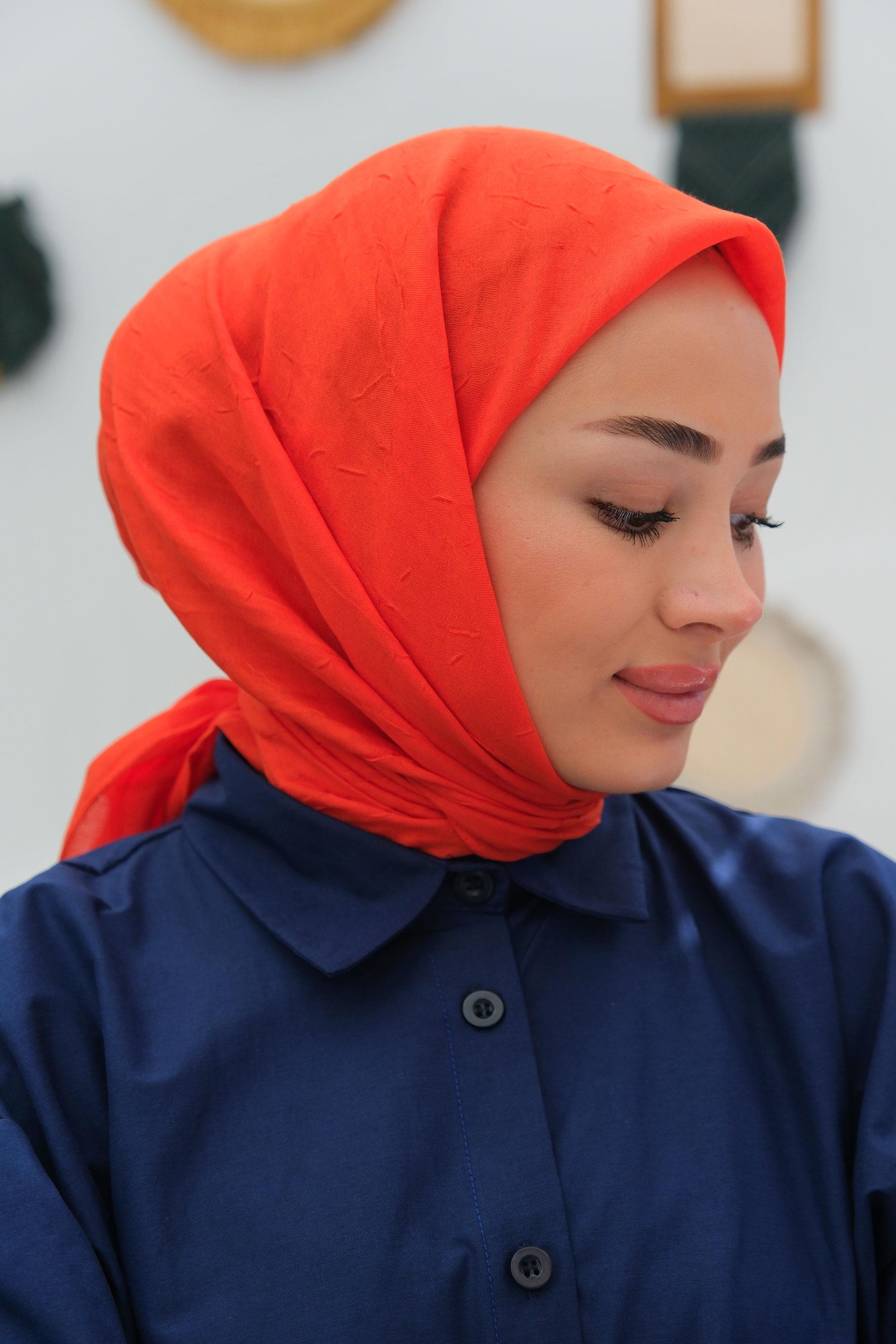 Bambu Kraş Eşarp Turuncu