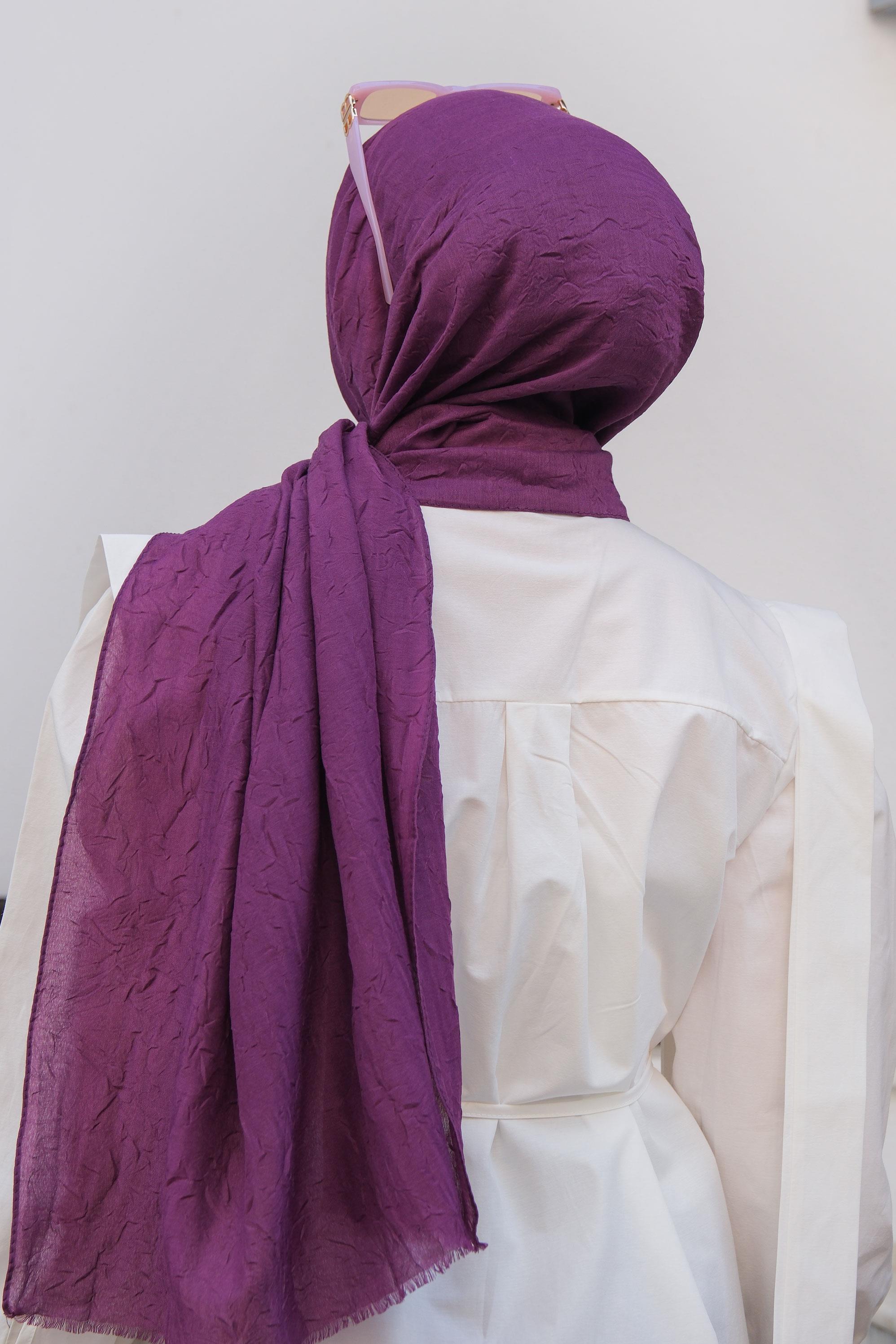 Bambu Kraş Şal Açık Mor