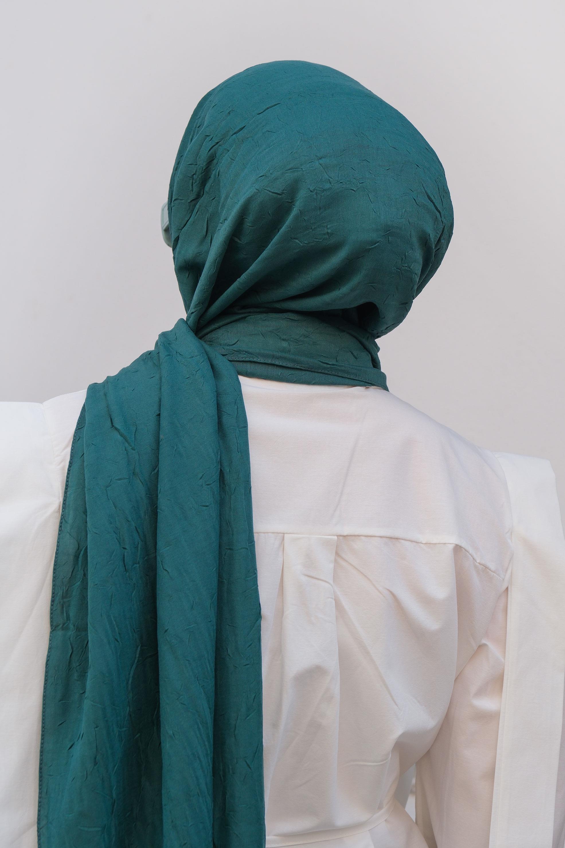 Bambu Kraş Şal Zümrüt Yeşil