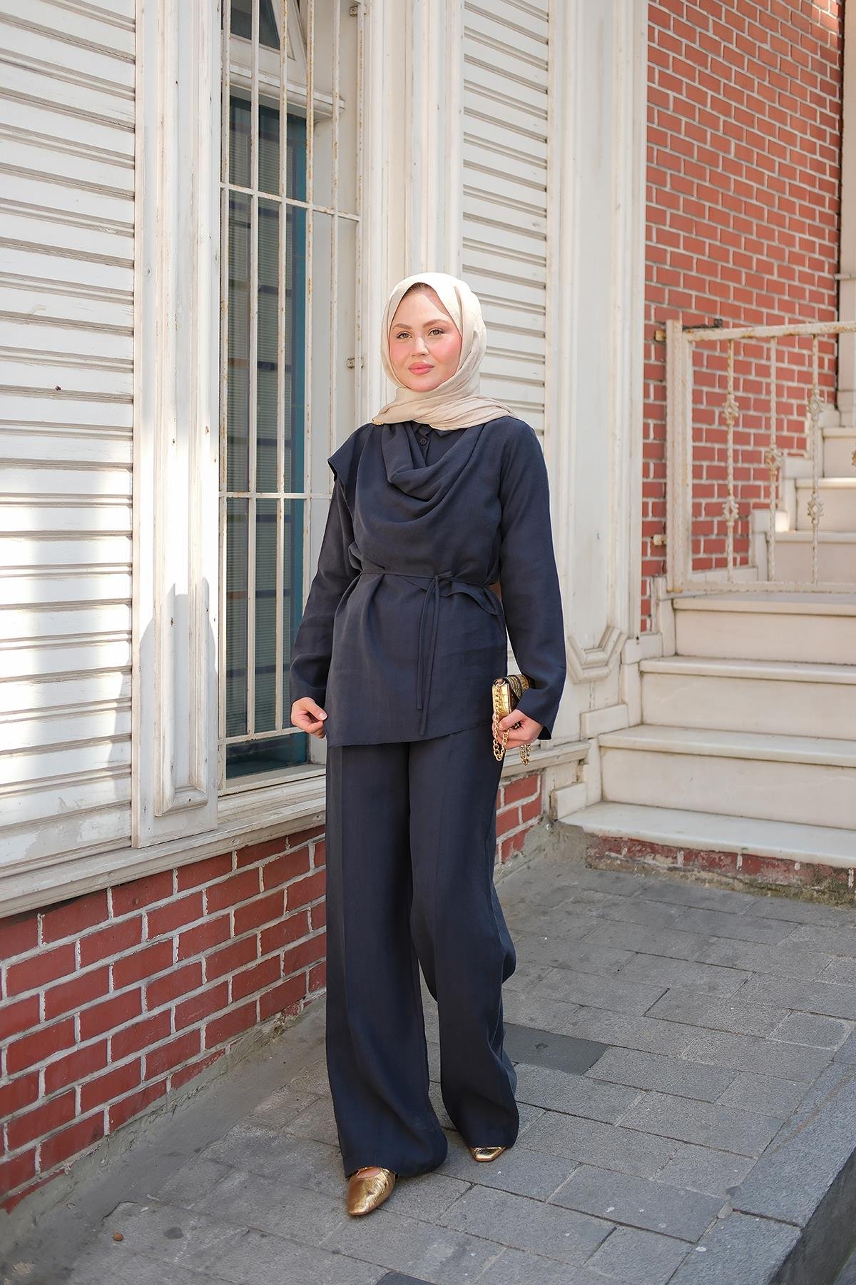 Begonya Takım Lacivert