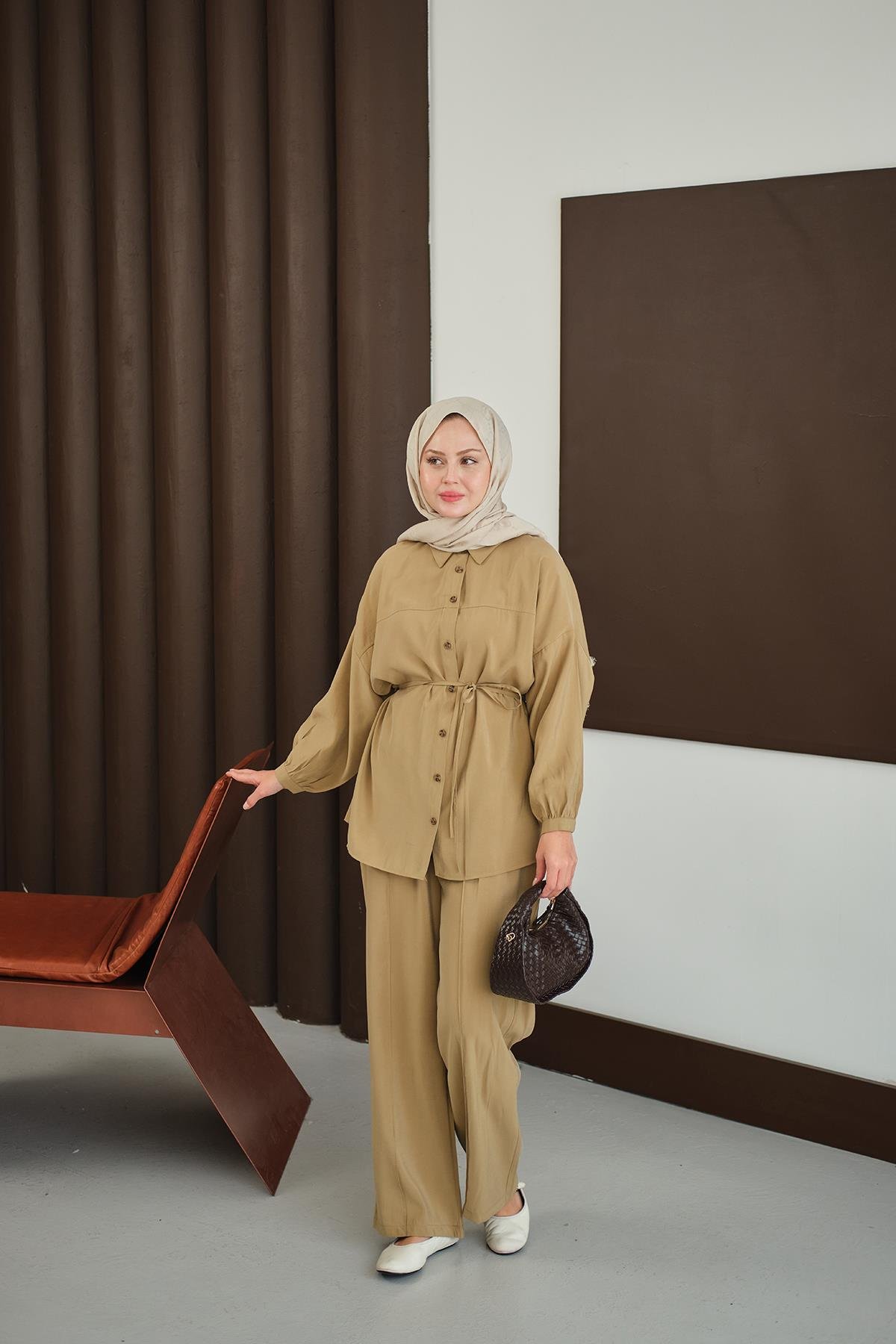 Bel Bağlamalı İkili Takım Hardal