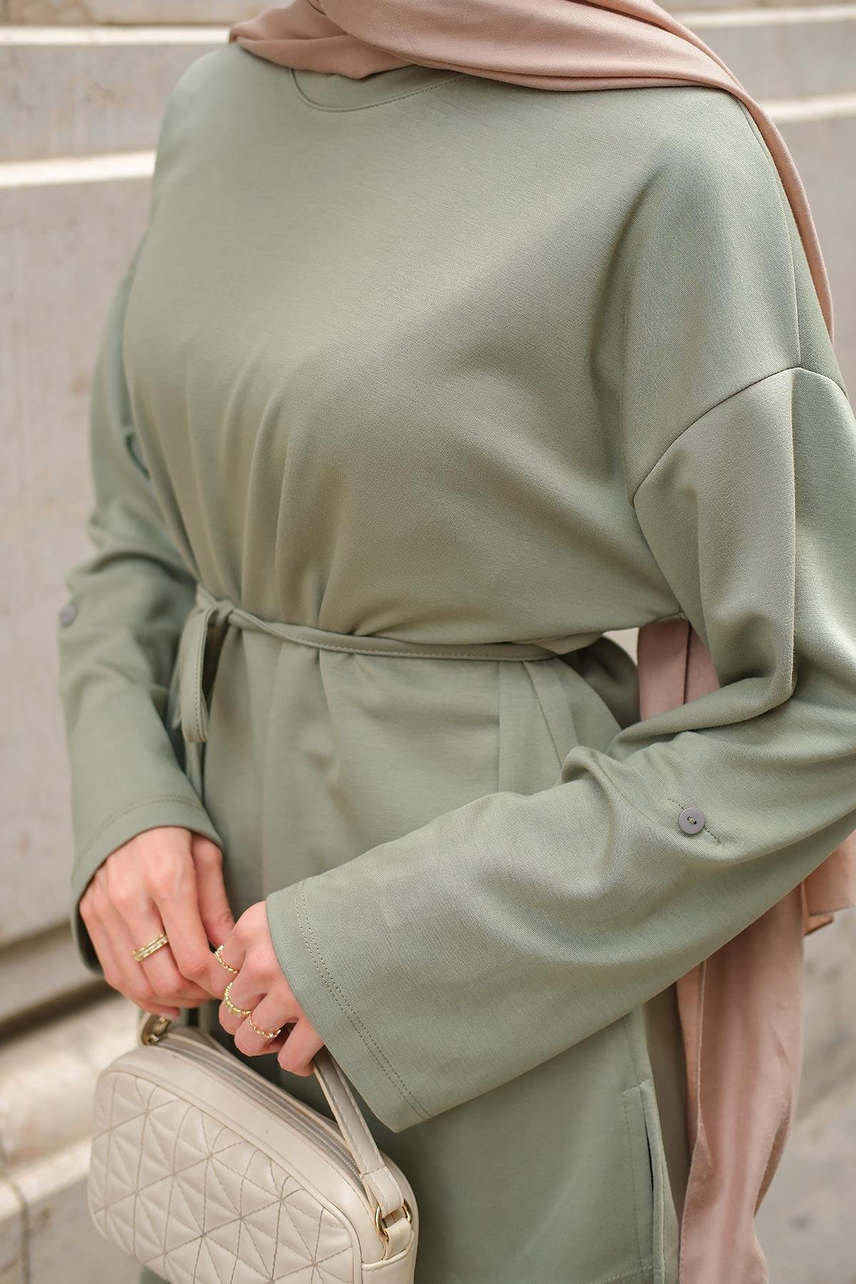 Bel Bağlamalı İkili Takım Yeşil