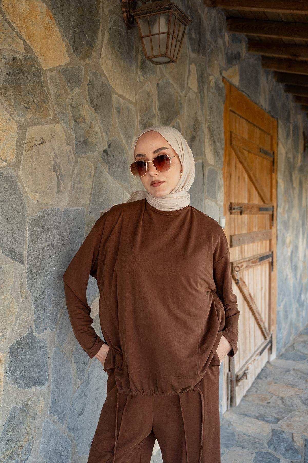 Beli Lastikli Takım Kahve