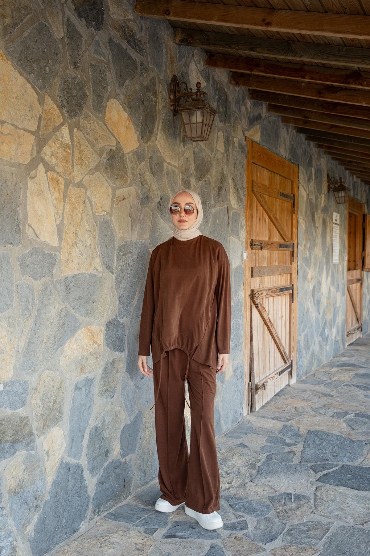 Beli Lastikli Takım Kahve