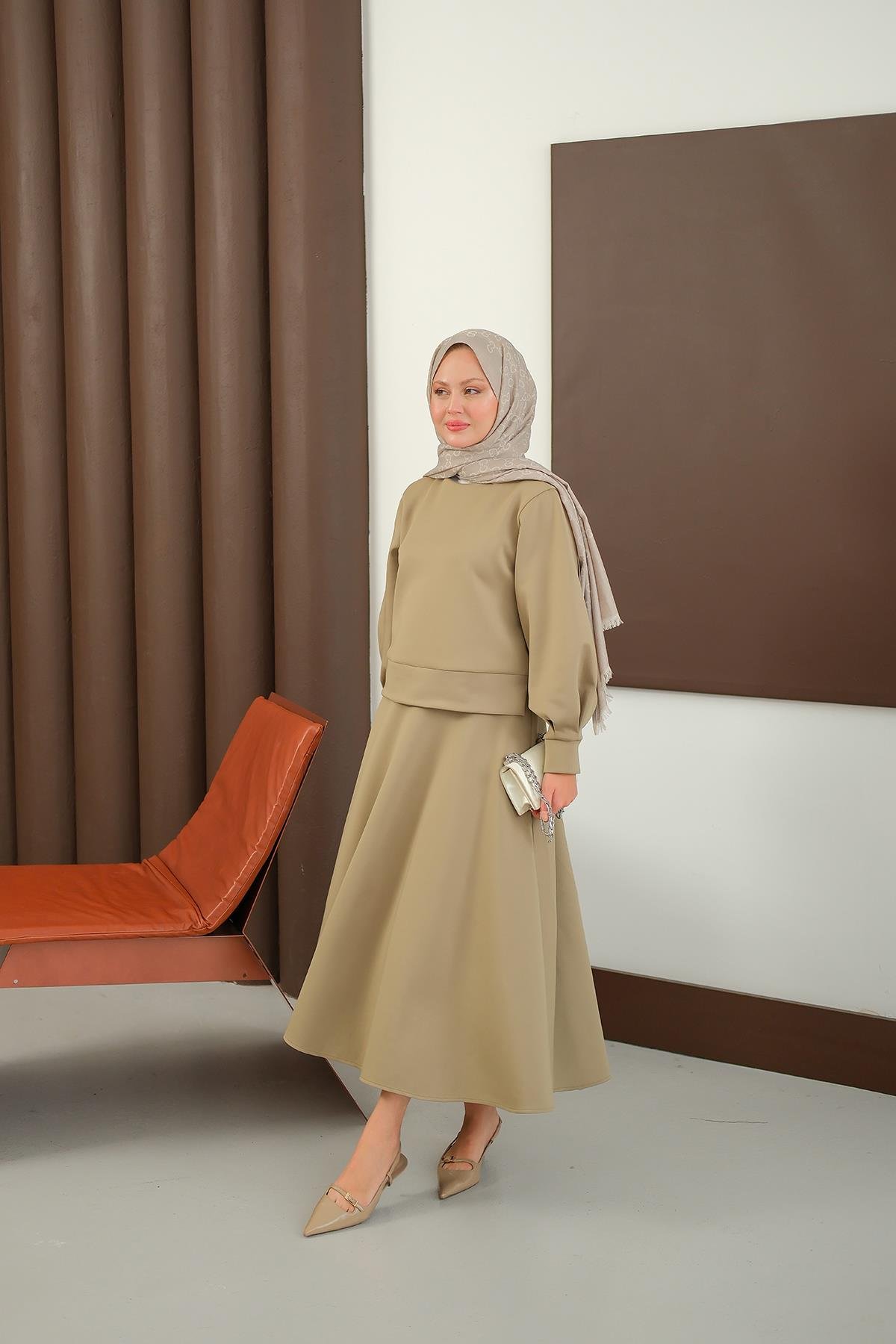 Bisiklet Yaka Scuba Takım Yeşil