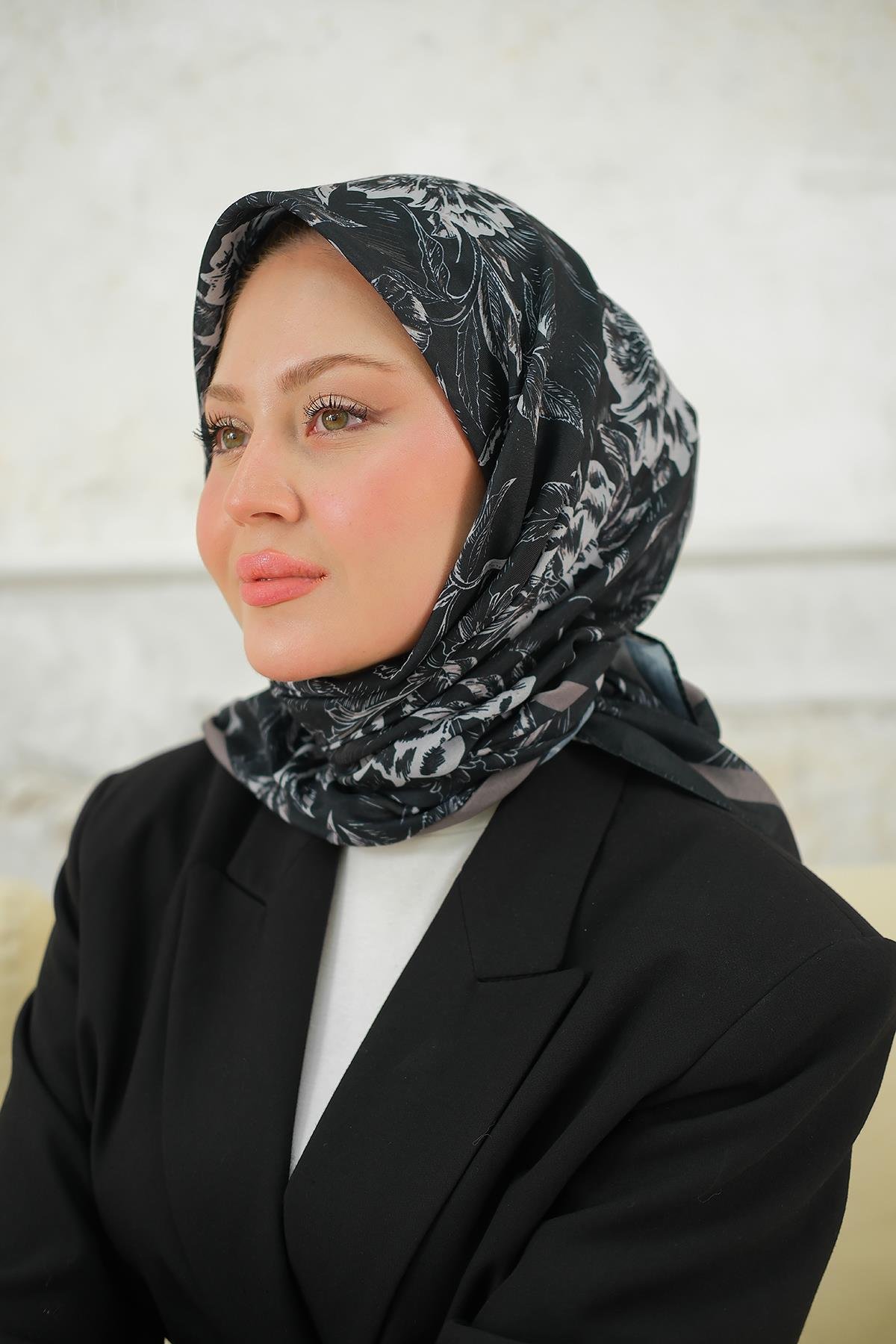 Botanik Soft Eşarp Antrasit