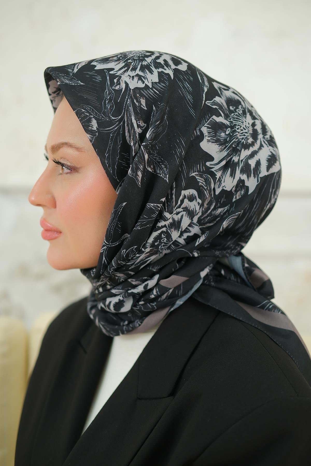 Botanik Soft Eşarp Antrasit