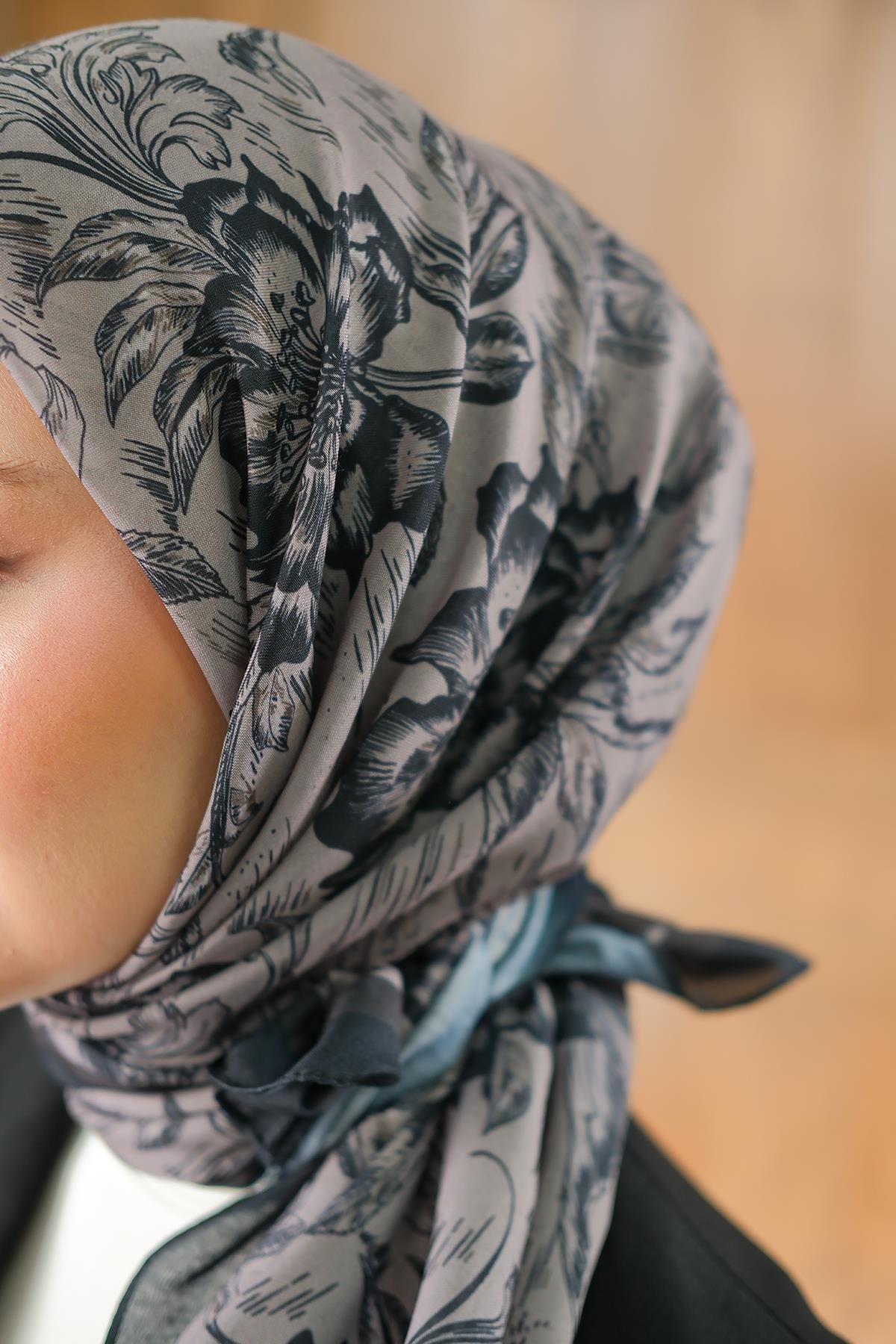 Botanik Soft Eşarp Vizon