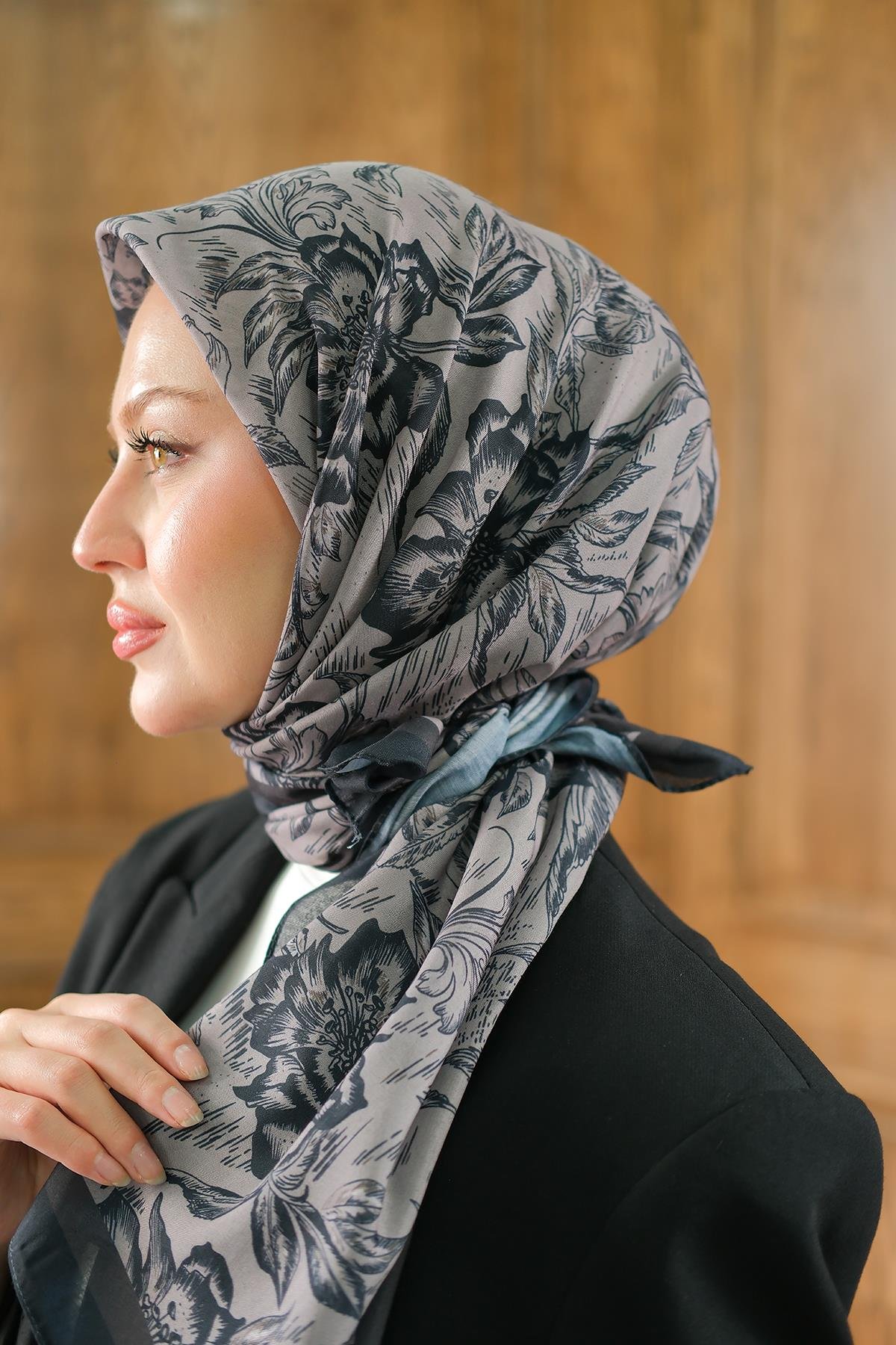 Botanik Soft Eşarp Vizon