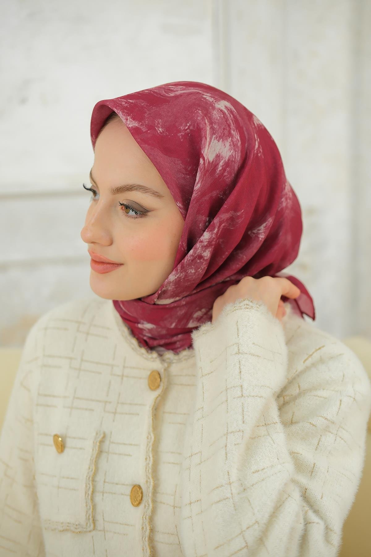 Bulut Soft Eşarp Bordo