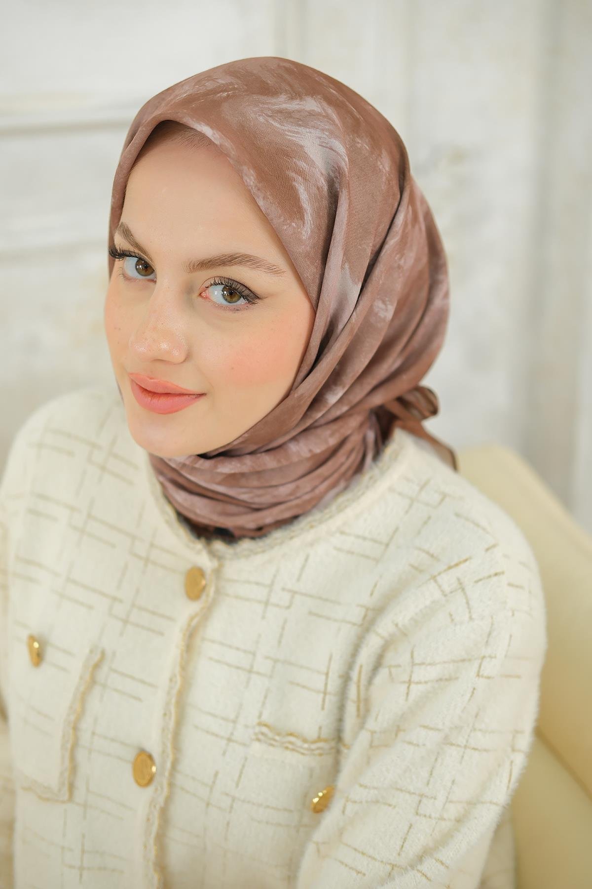 Bulut Soft Eşarp Kahverengi