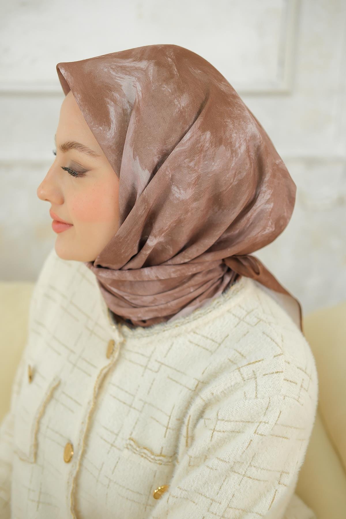 Bulut Soft Eşarp Kahverengi