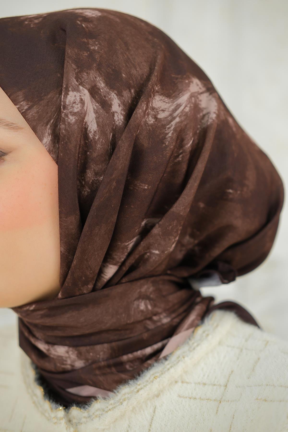 Bulut Soft Eşarp Koyu Kahve