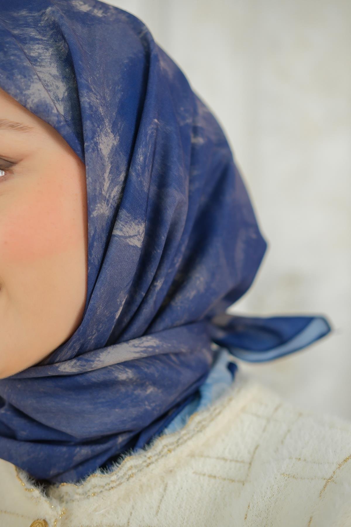 Bulut Soft Eşarp Lacivert