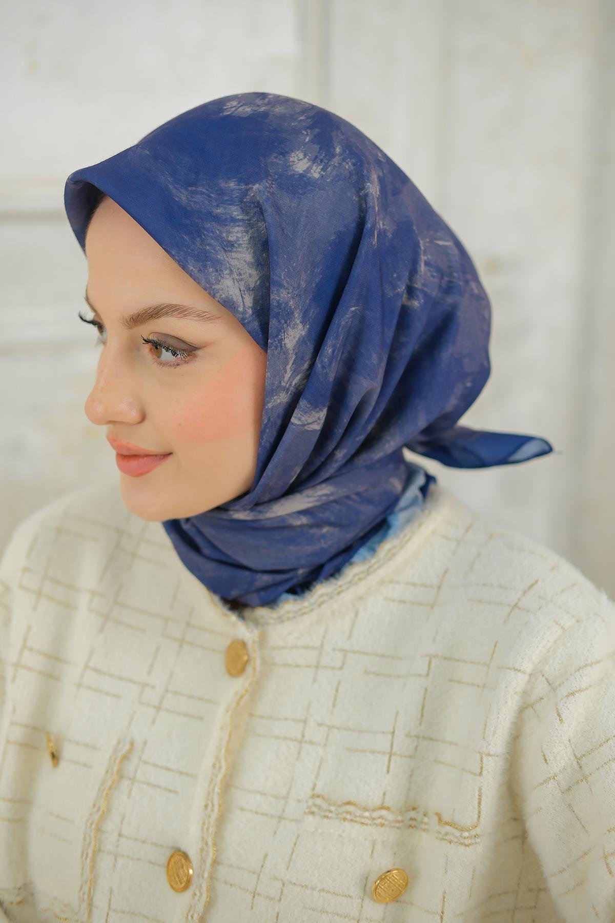 Bulut Soft Eşarp Lacivert