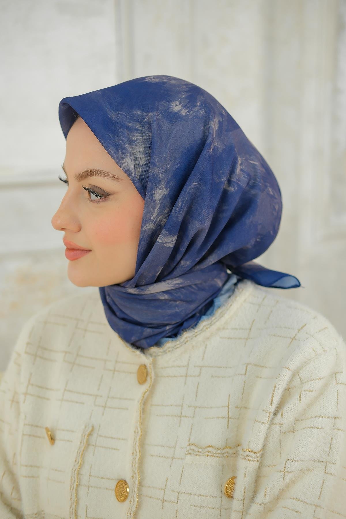 Bulut Soft Eşarp Lacivert