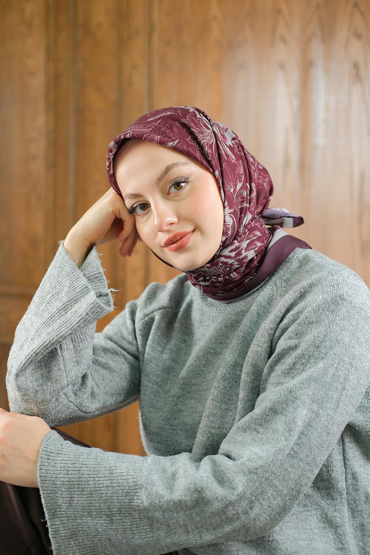 Bulut Soft Eşarp Mürdüm