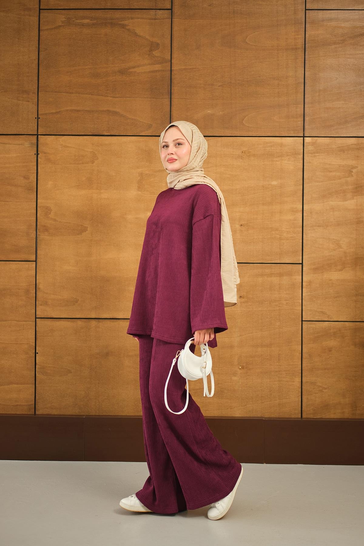 Bürümcük Desen Takım Bordo