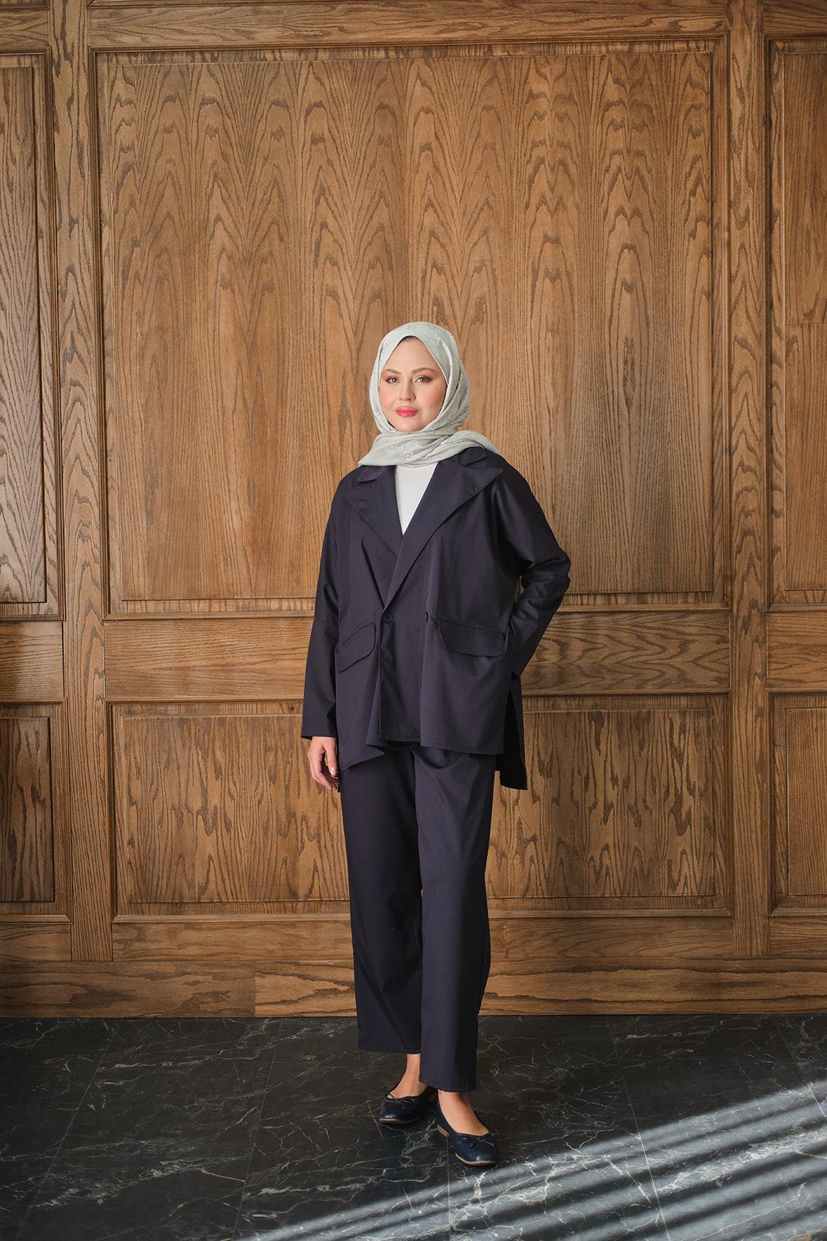 Ceketli Takım Lacivert