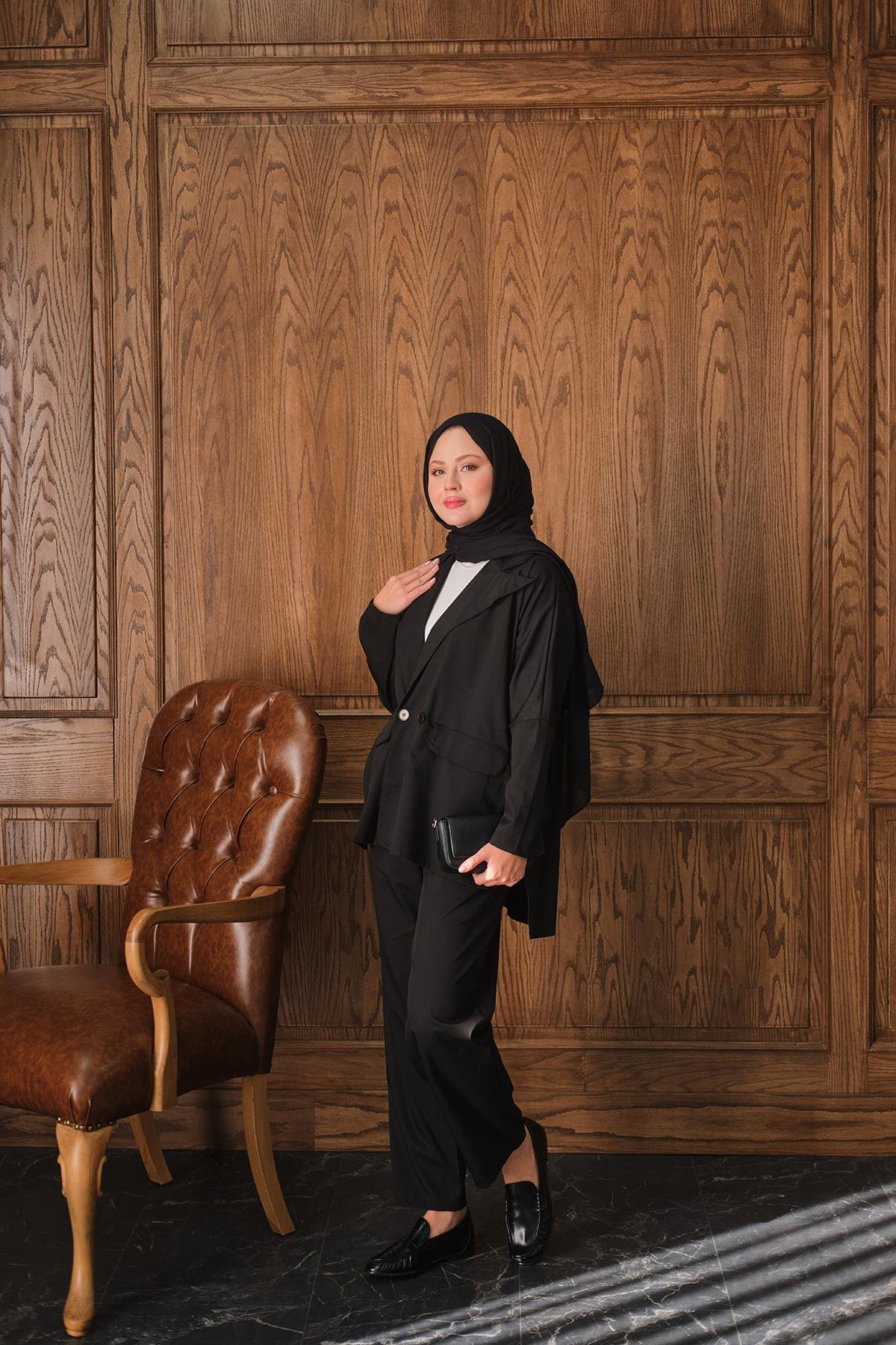 Ceketli Takım Siyah