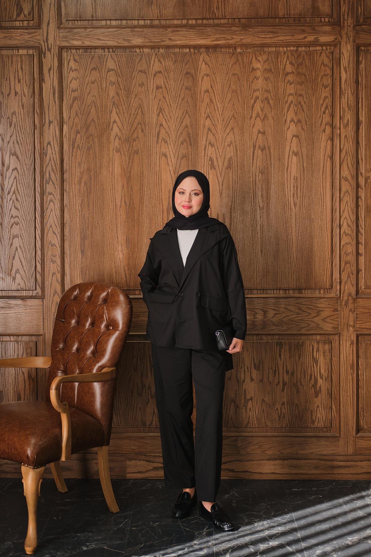 Ceketli Takım Siyah