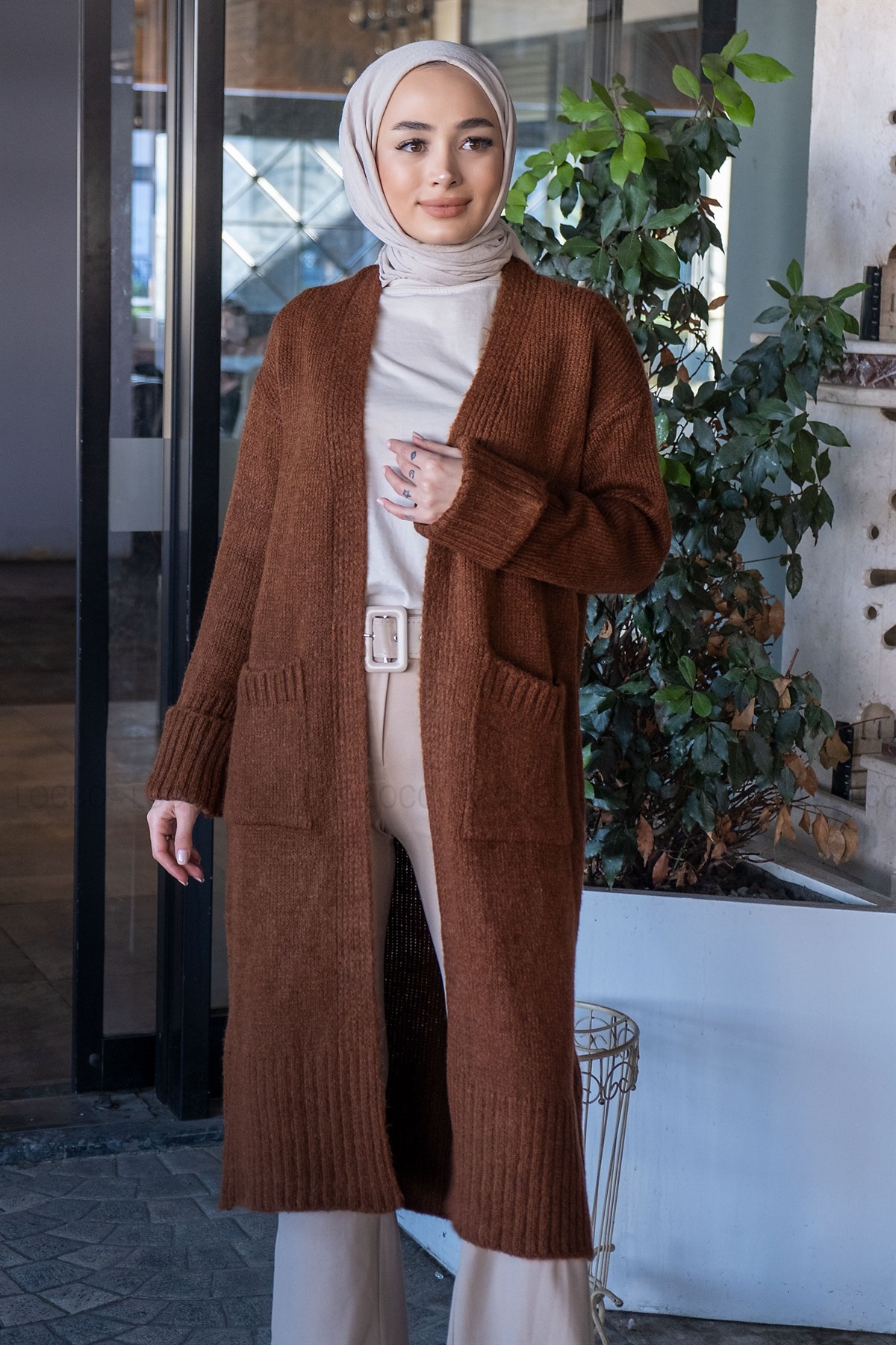 Uygun Fiyatlı CIFT CEPLI UZUN HIRKA KAHVERENGI | Loccomoda.com 