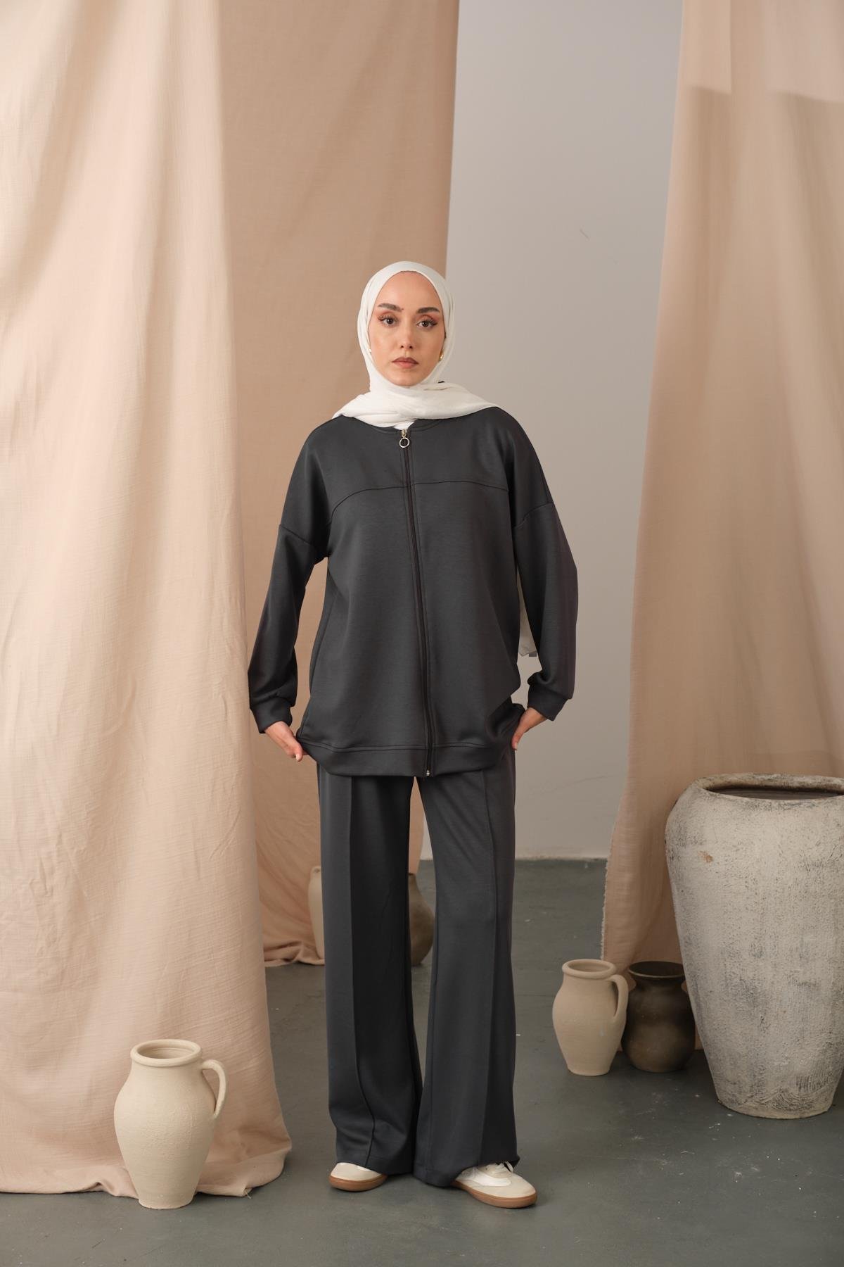 Cima Detay İkili Takım Antrasit