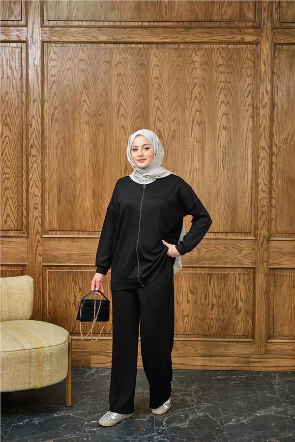Cima Detay İkili Takım Siyah