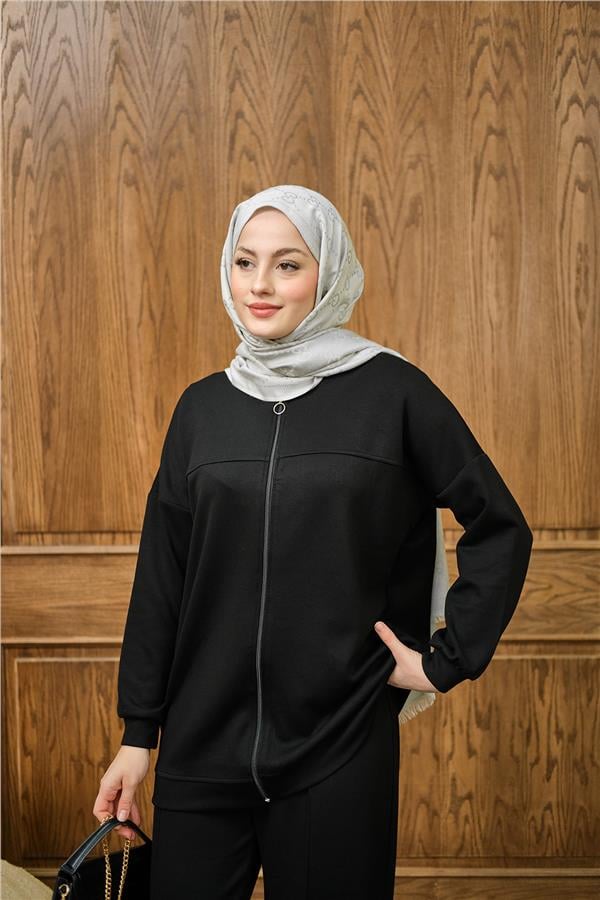 Cima Detay İkili Takım Siyah