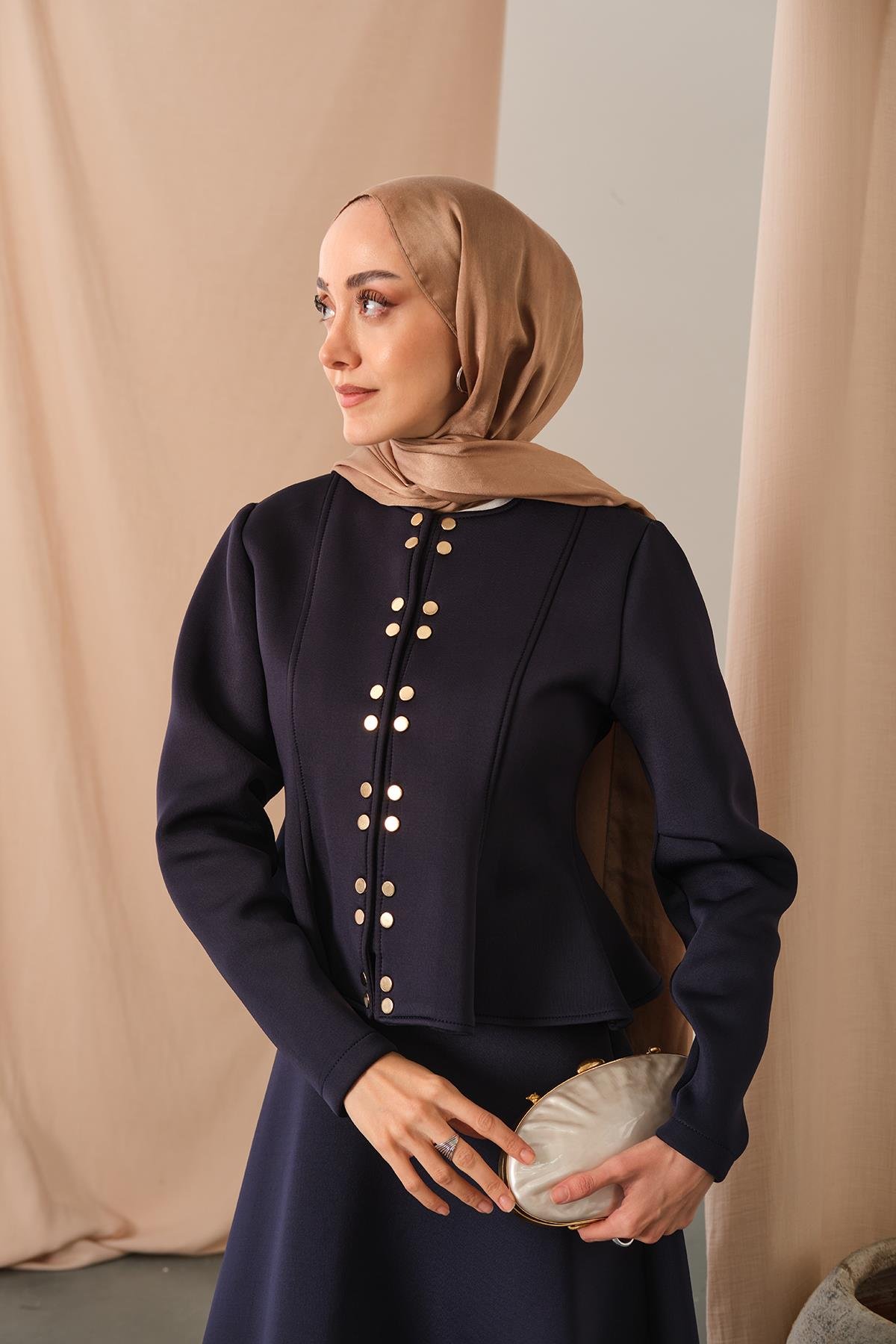 Çıtçıt Detaylı Takım Lacivert