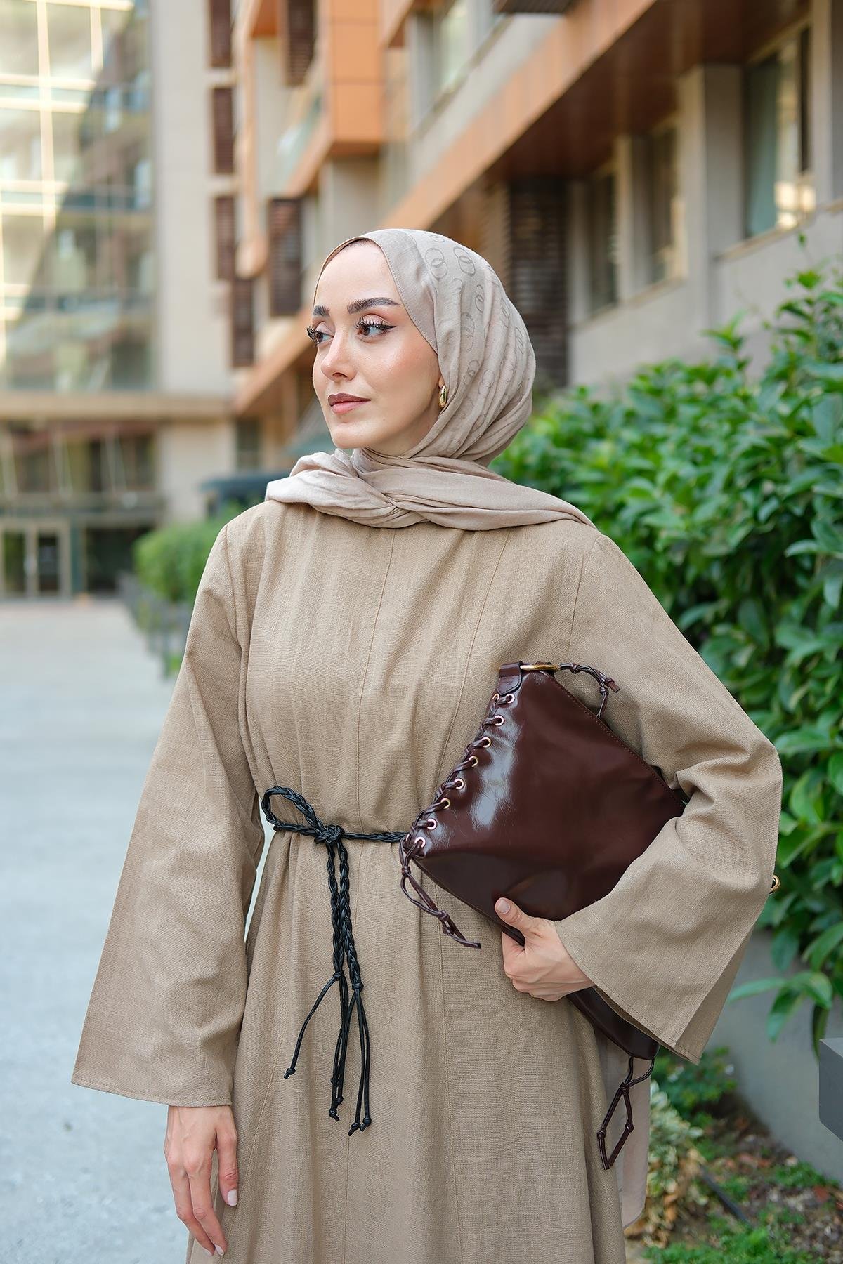 Çoban Dikişli Çanta Kahverengi