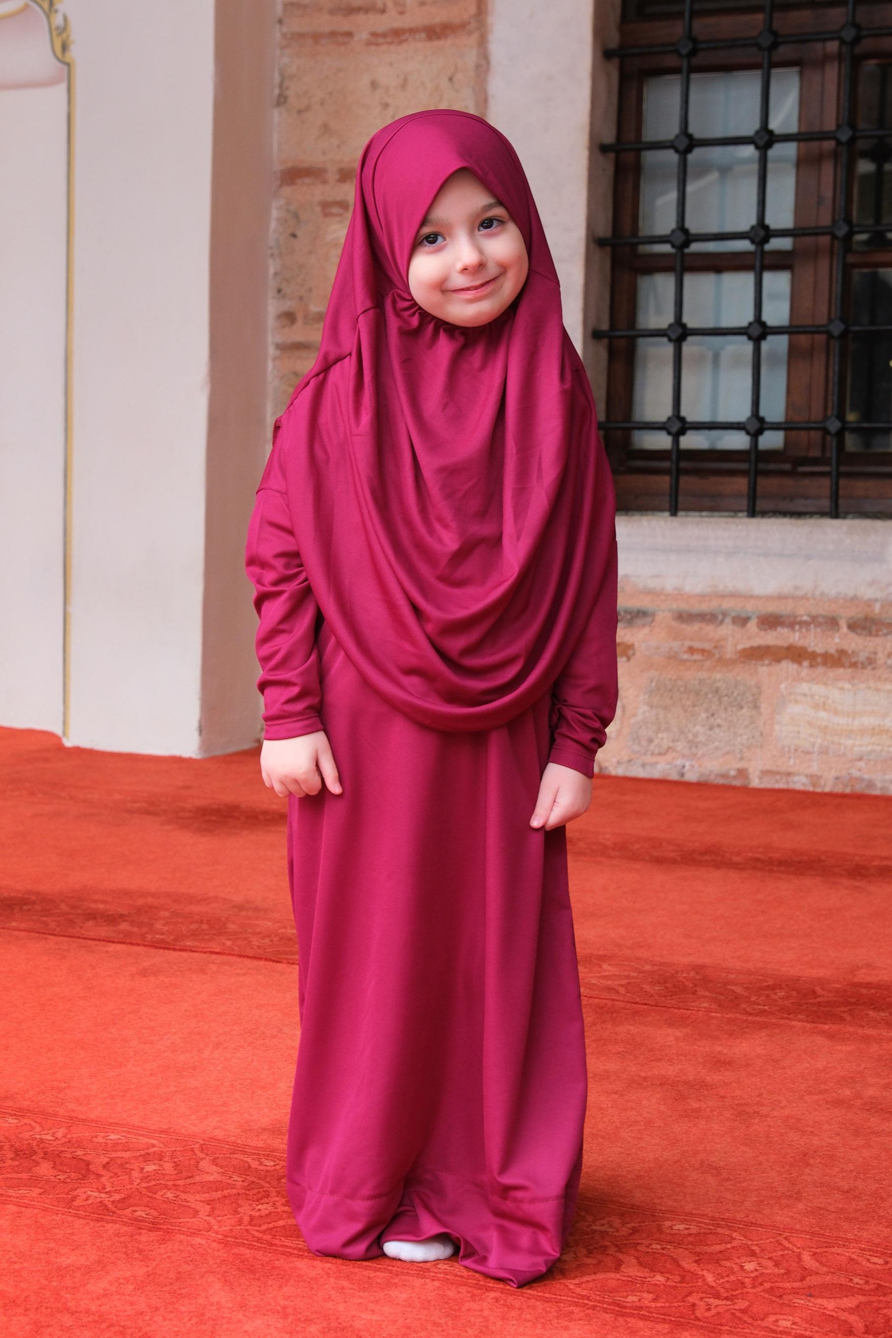 Çocuk Namaz Elbisesi Mürdüm