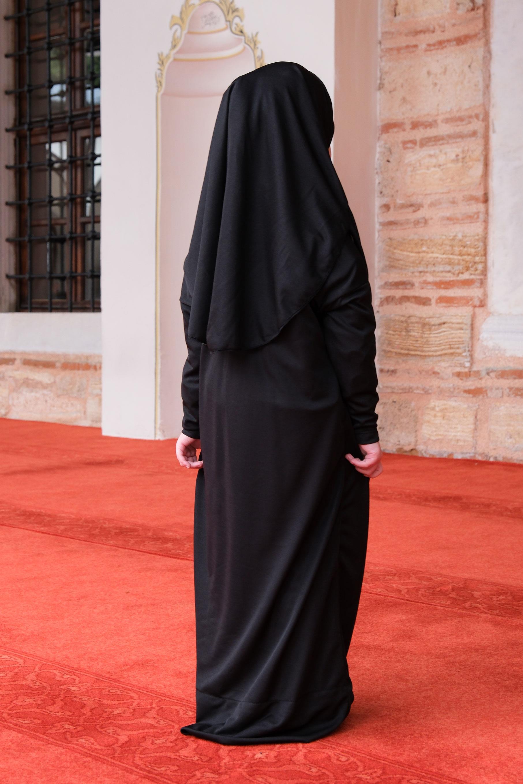 Çocuk Namaz Elbisesi Siyah