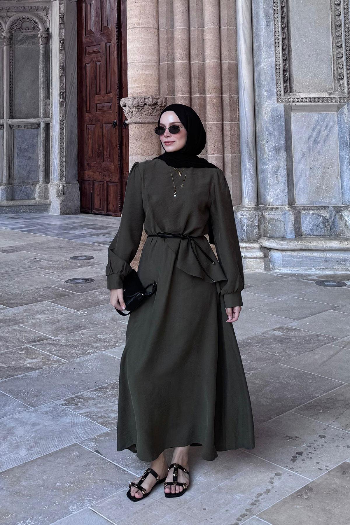 Cosı Elbise Haki Yeşil