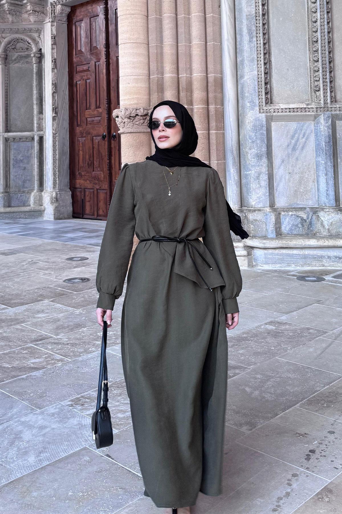 Cosı Elbise Haki Yeşil