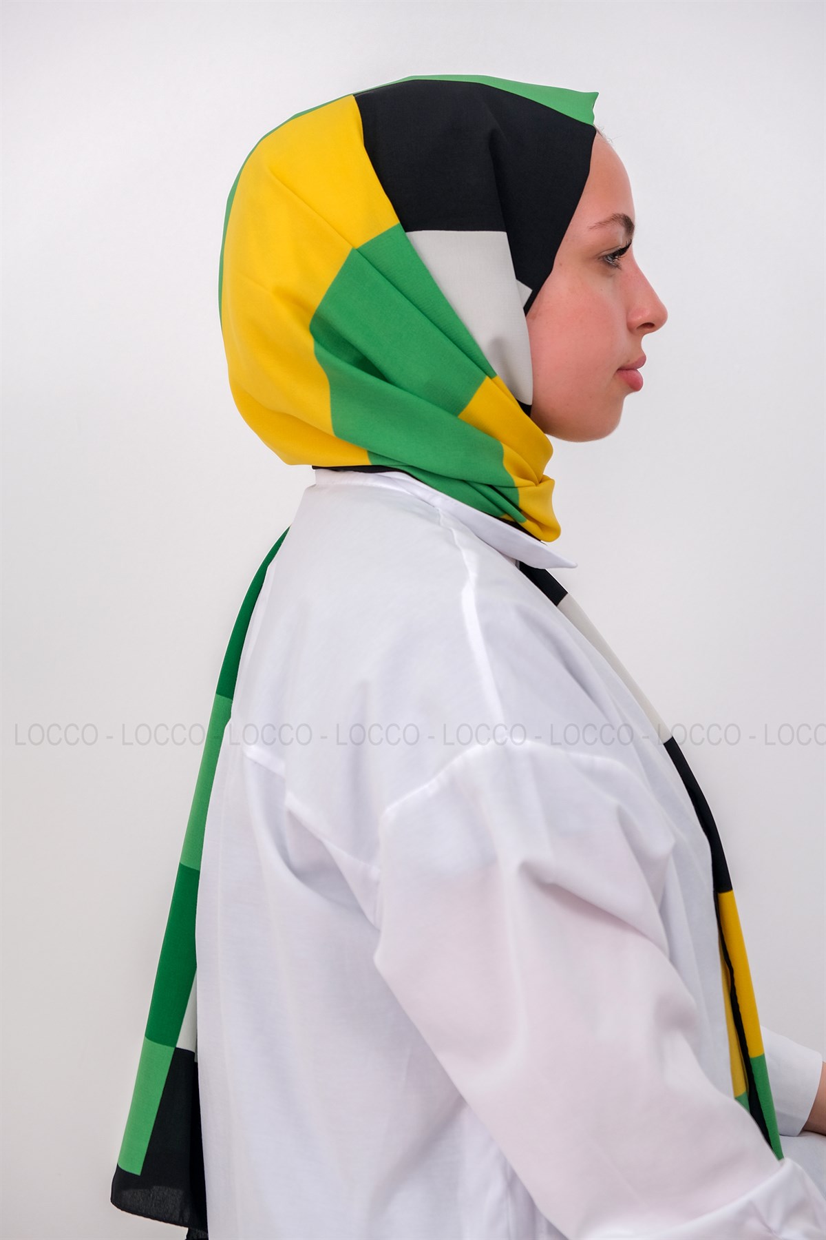 Uygun Fiyatlı DESENLI MEDINE IPEGI SAL ZUMRUT YESIL | Loccomoda.com 