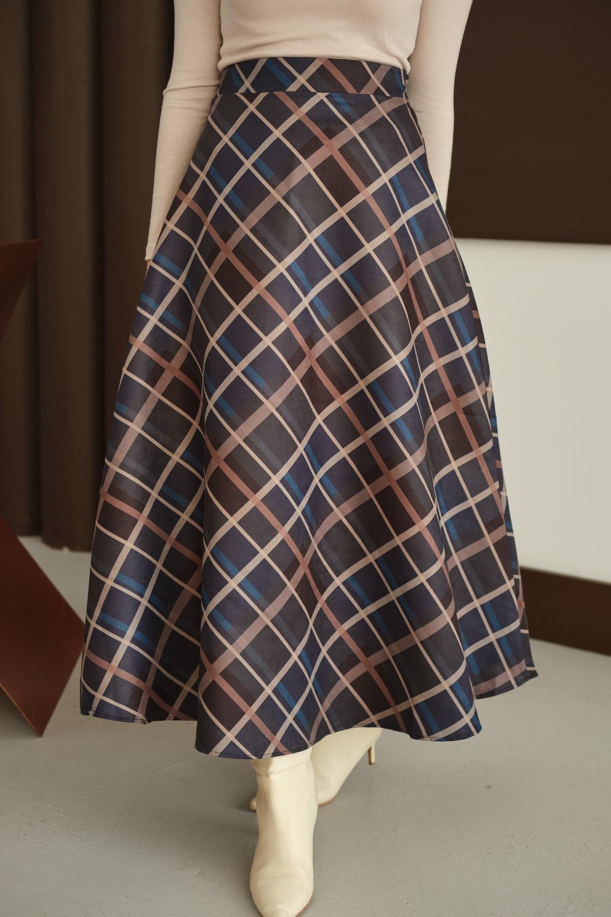 Ekose Desen Etek Füme