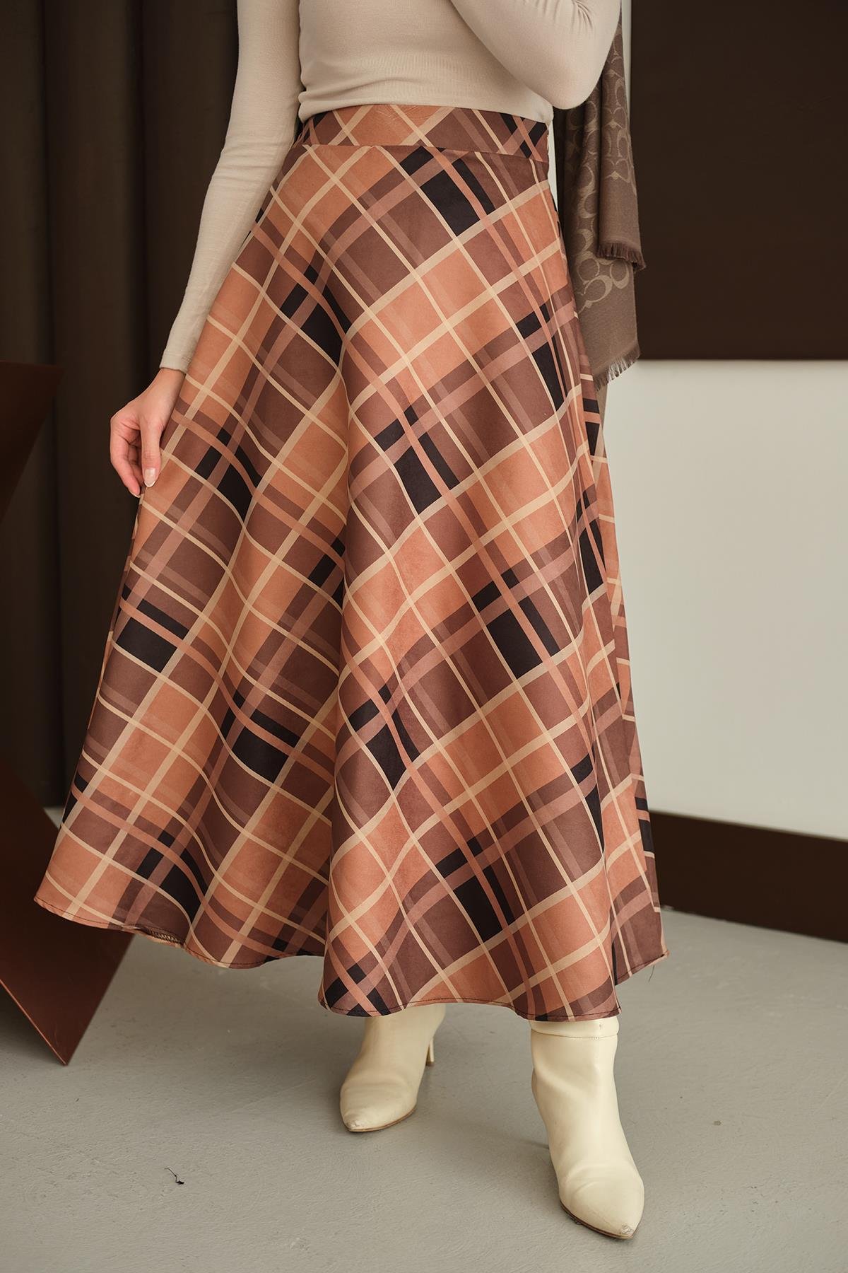 Ekose Desen Etek Taba