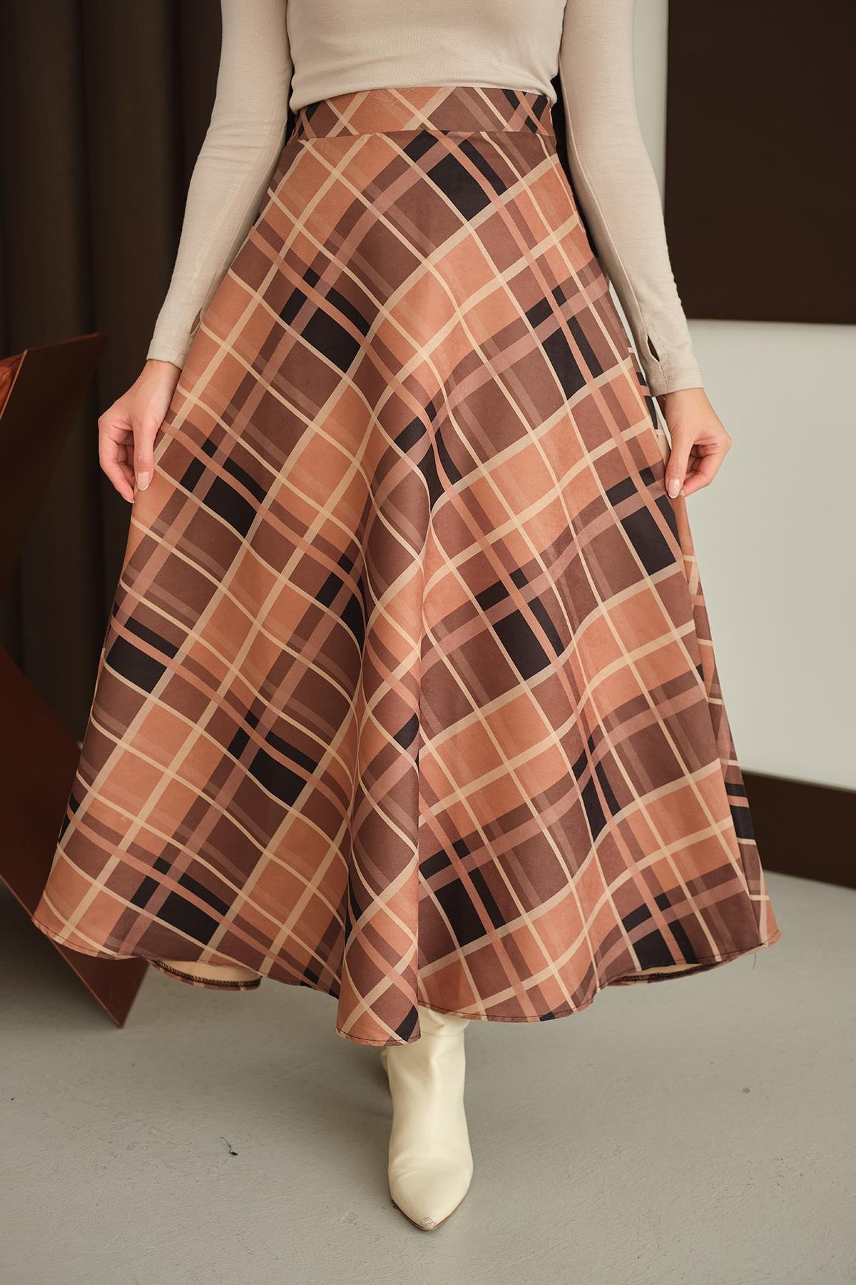 Ekose Desen Etek Taba