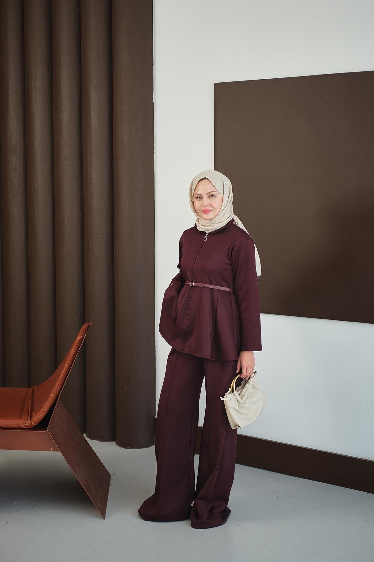 Femuarlı Scuba Takım Bordo