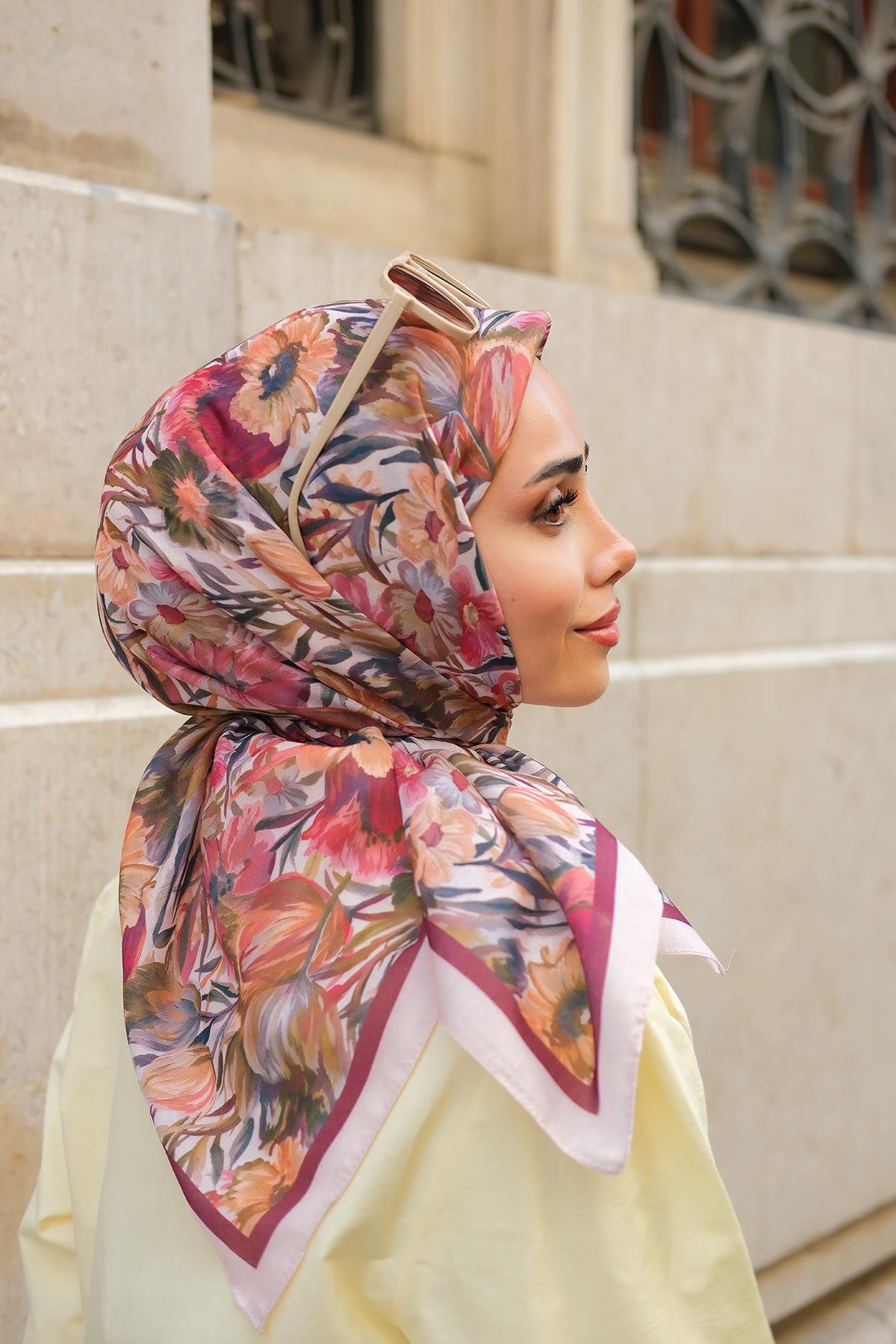 Frezya Soft Eşarp Bordo