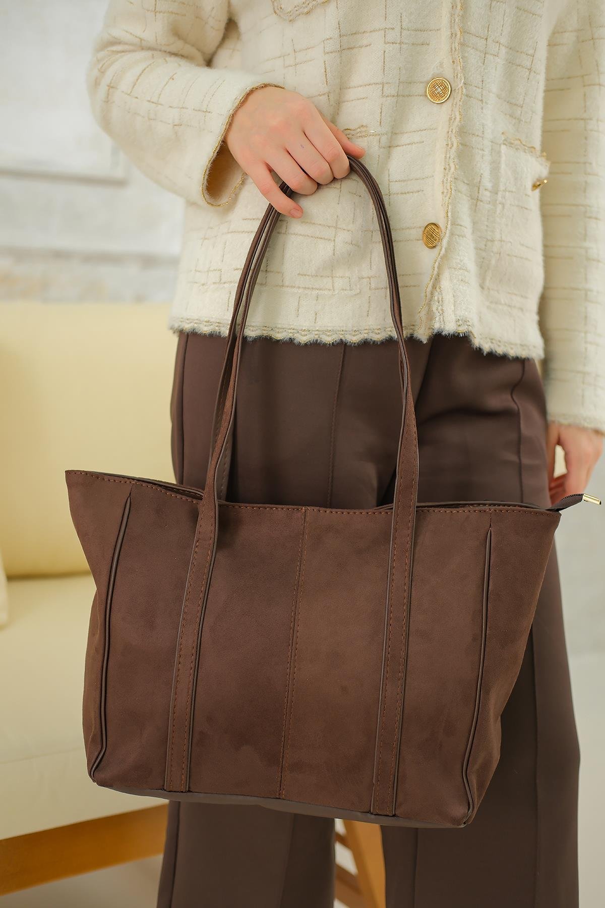 Gabriel Yavrulu Baget Çanta Acı Kahve