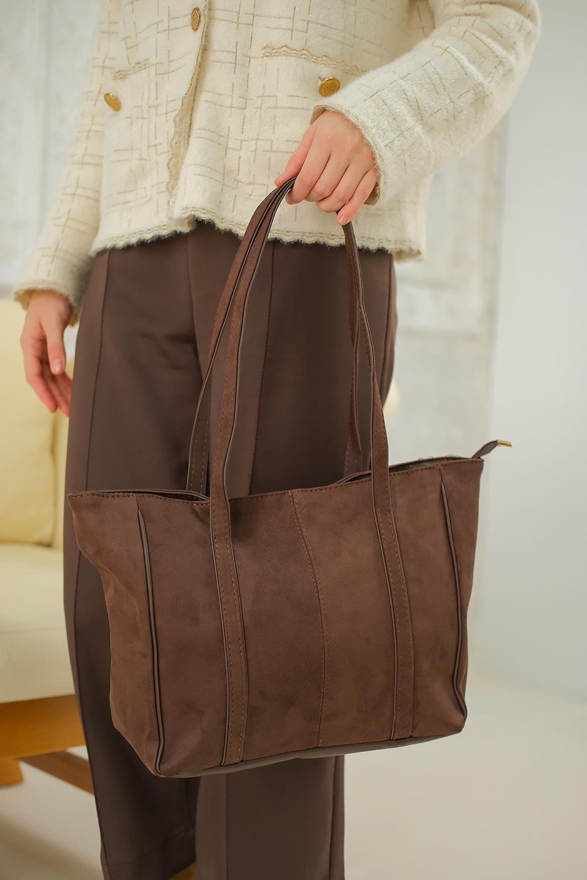 Gabriel Yavrulu Baget Çanta Acı Kahve