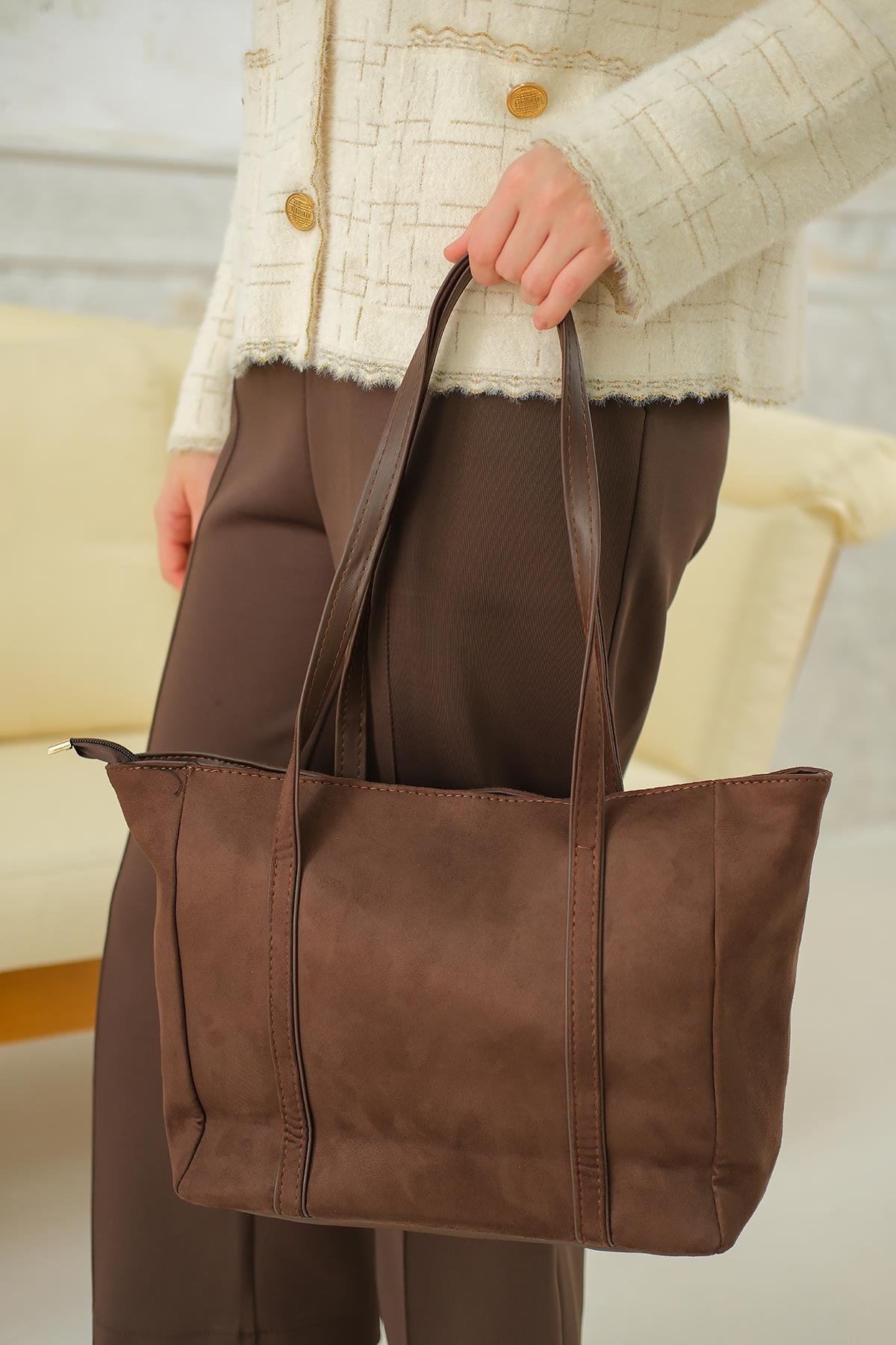 Gabriel Yavrulu Baget Çanta Acı Kahve