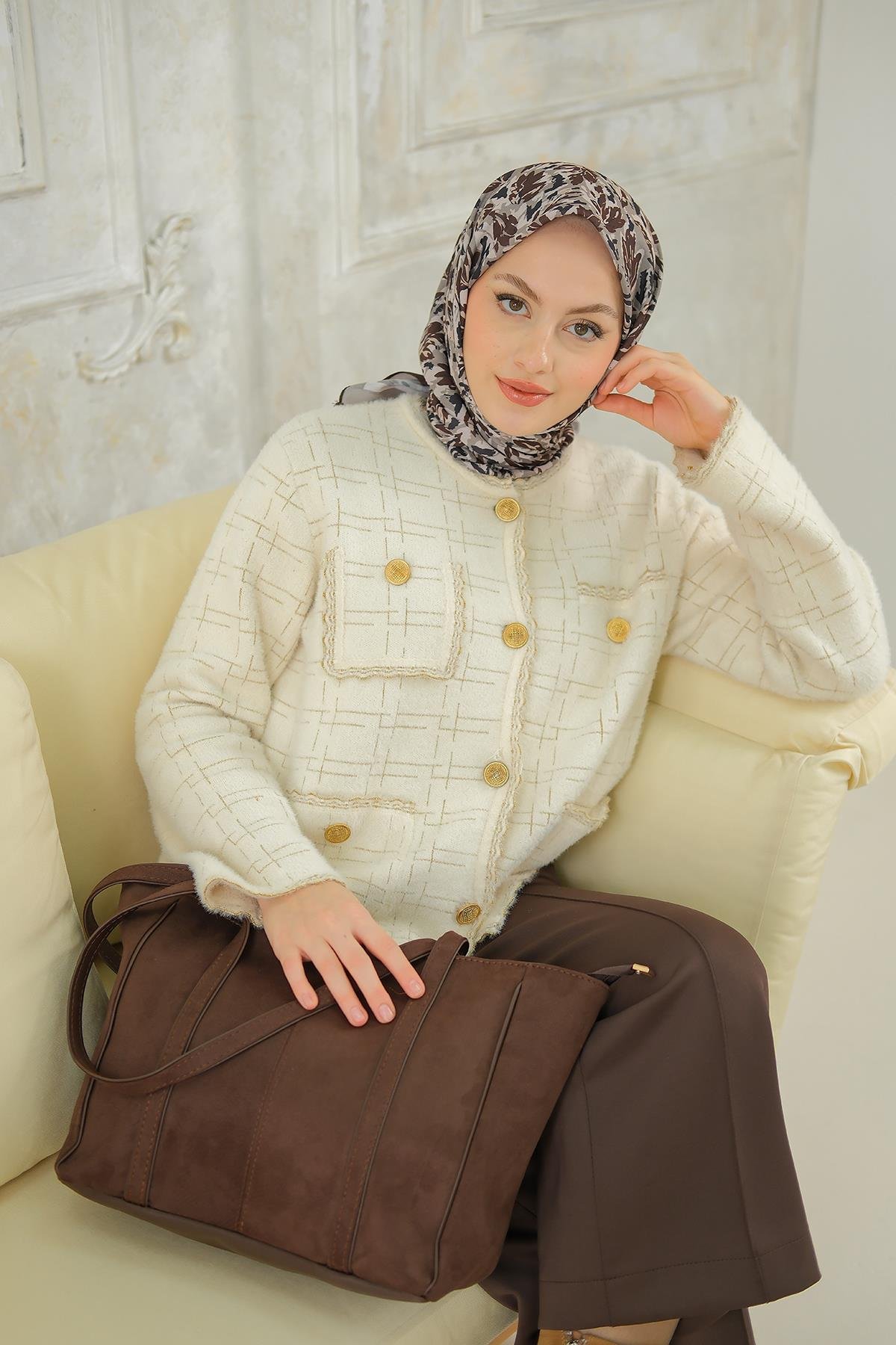 Gabriel Yavrulu Baget Çanta Acı Kahve