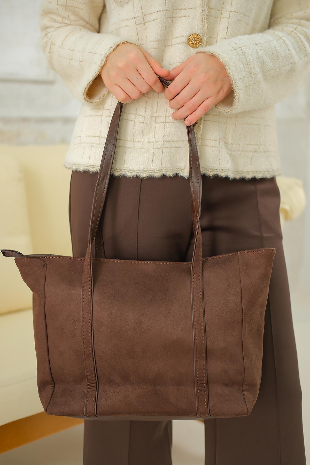 Gabriel Yavrulu Baget Çanta Acı Kahve