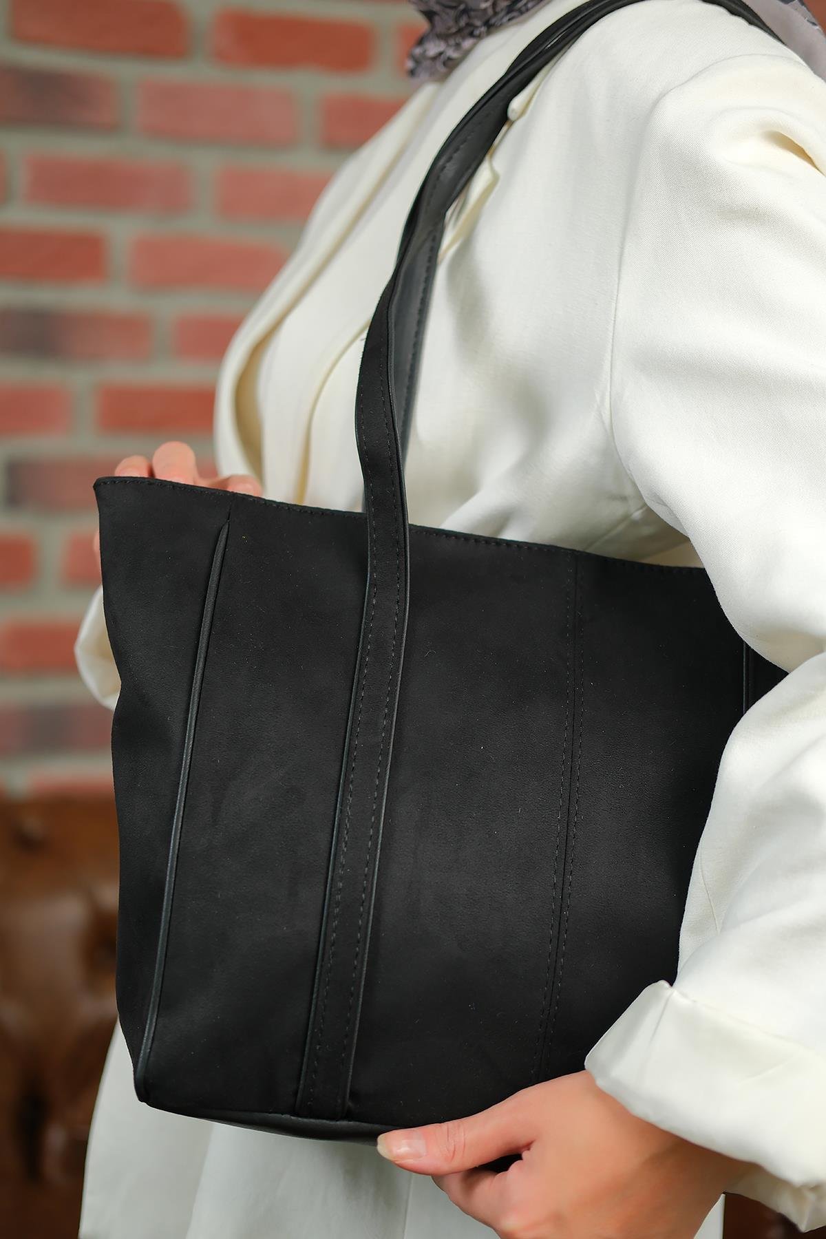 Gabriel Yavrulu Baget Çanta Siyah