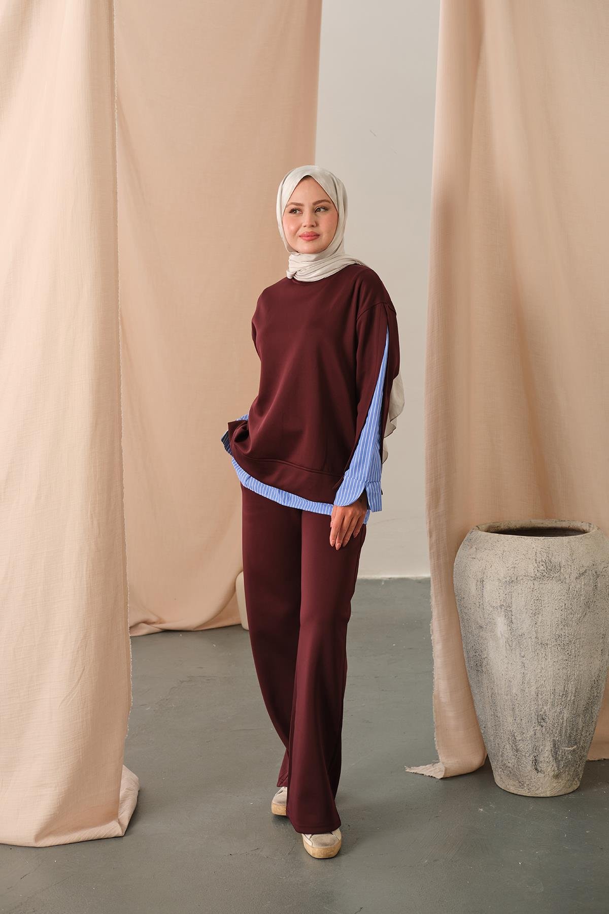 Garnili Scuba Takım Bordo