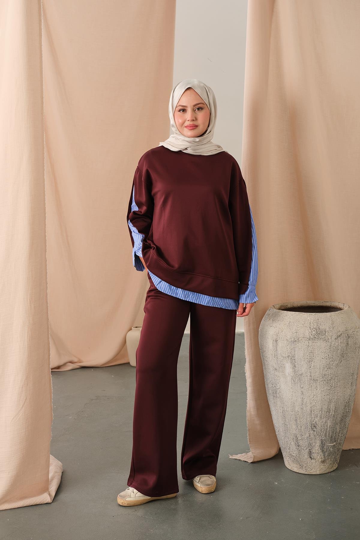 Garnili Scuba Takım Bordo