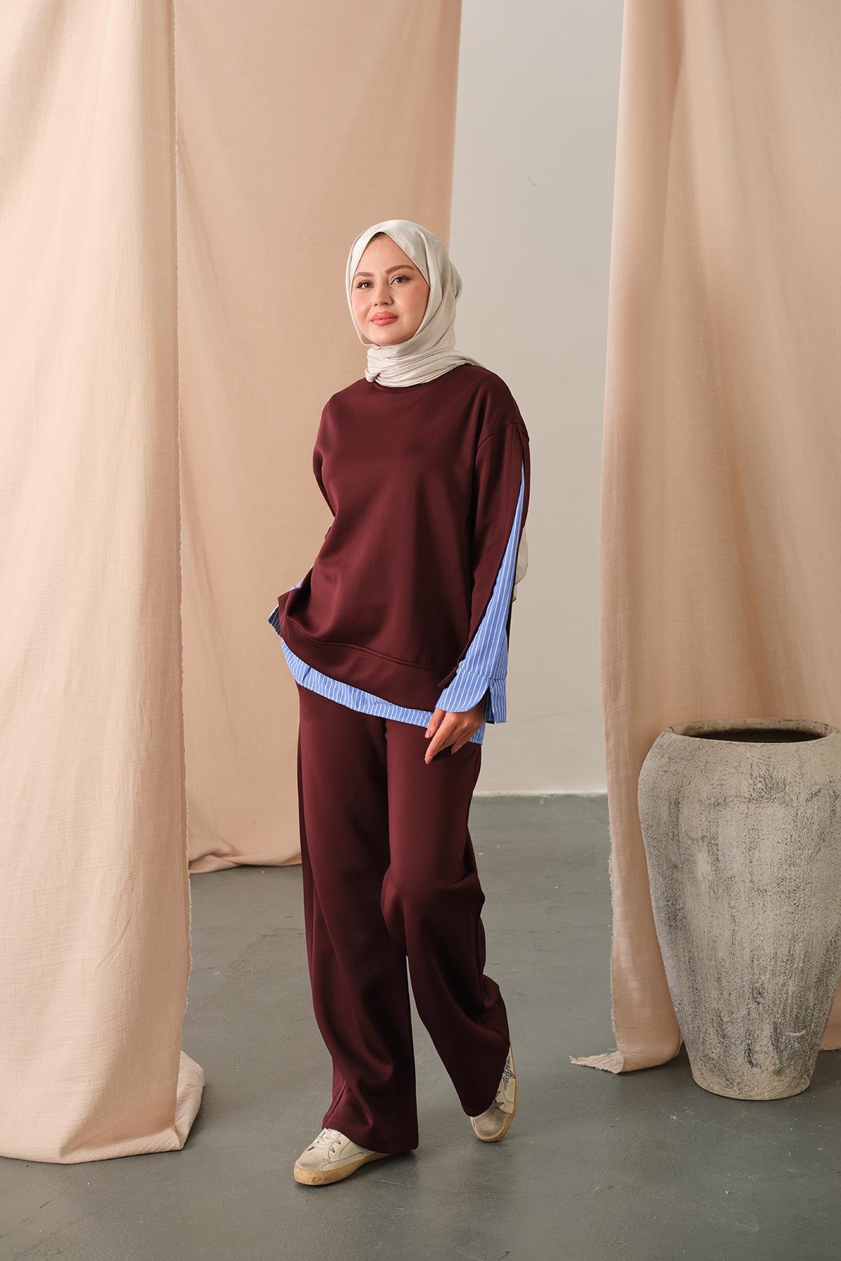 Garnili Scuba Takım Bordo